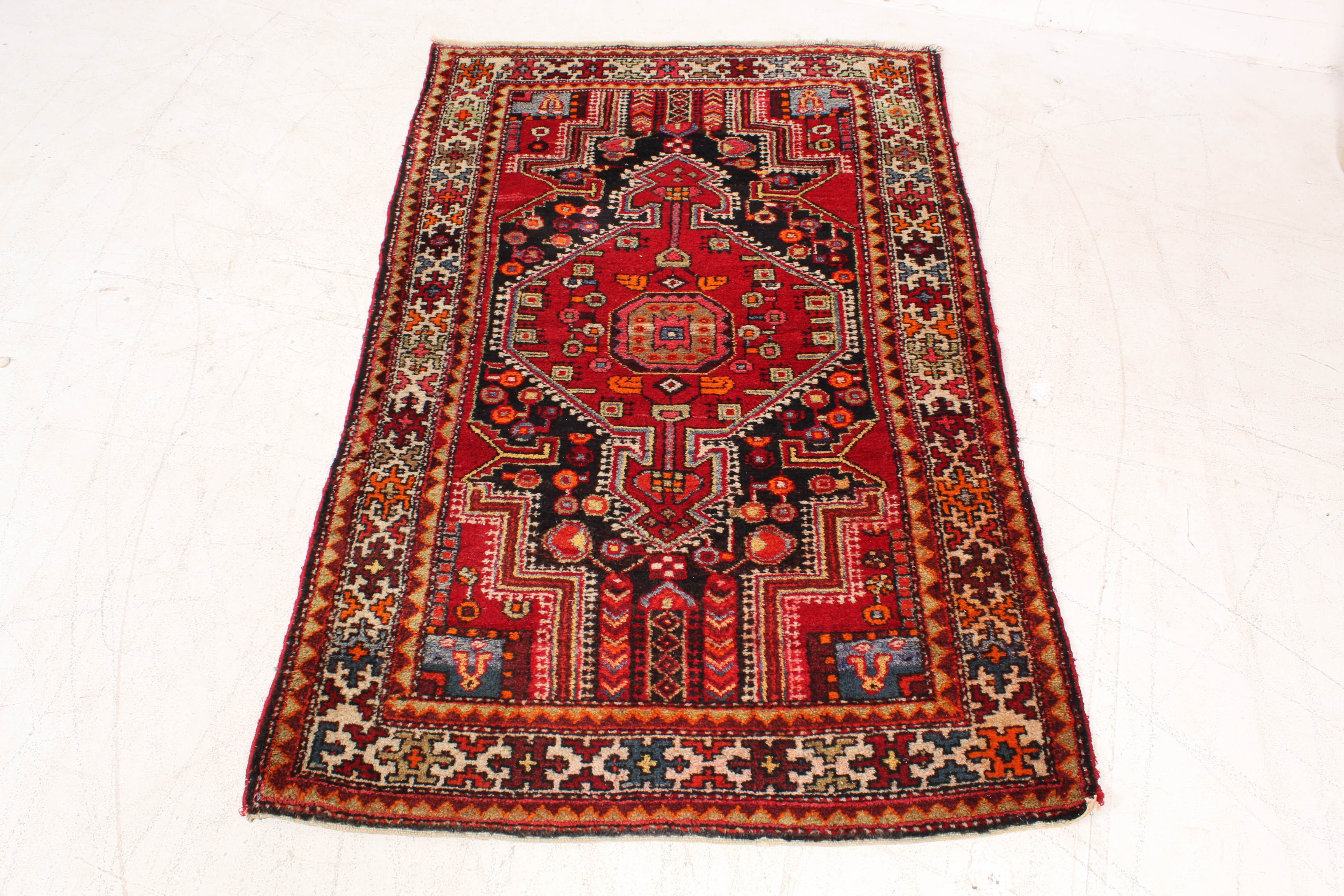 Circa 1930s Hand-Knotted Persian Malayer Rug