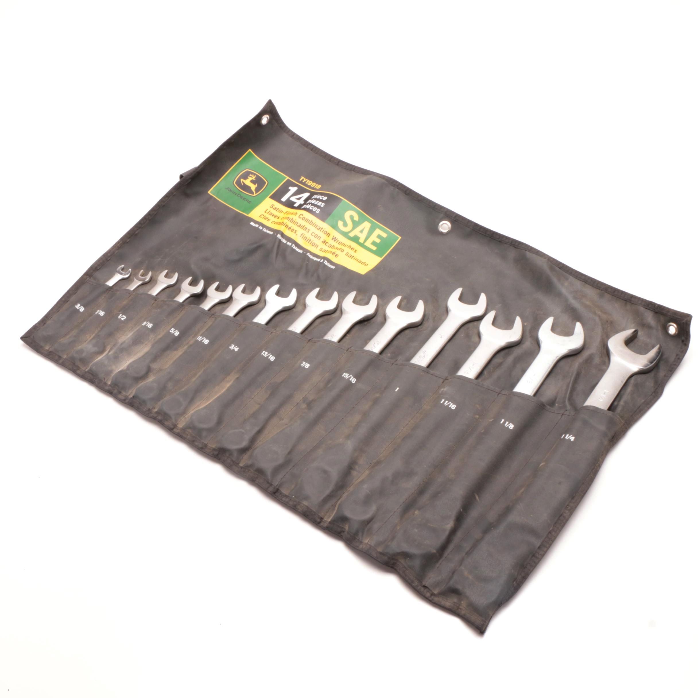 John Deere 14-Piece Crescent Wrench Set