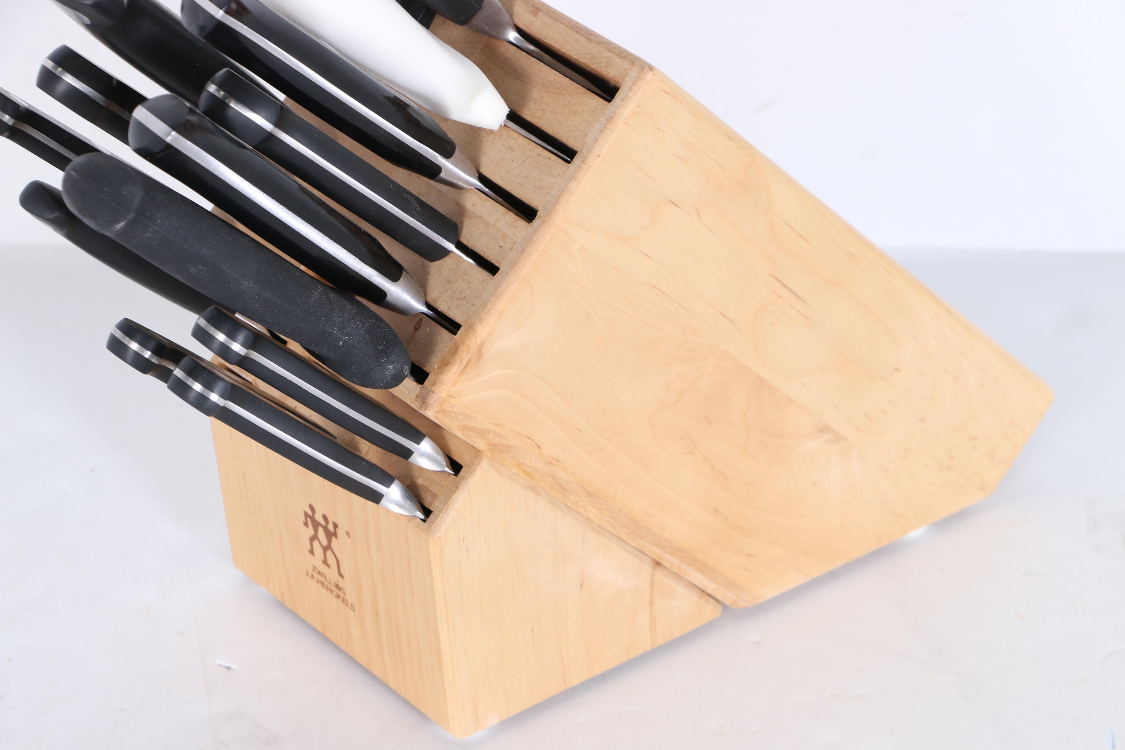 Kitchen Knives with J.A. Henckels Knife Block