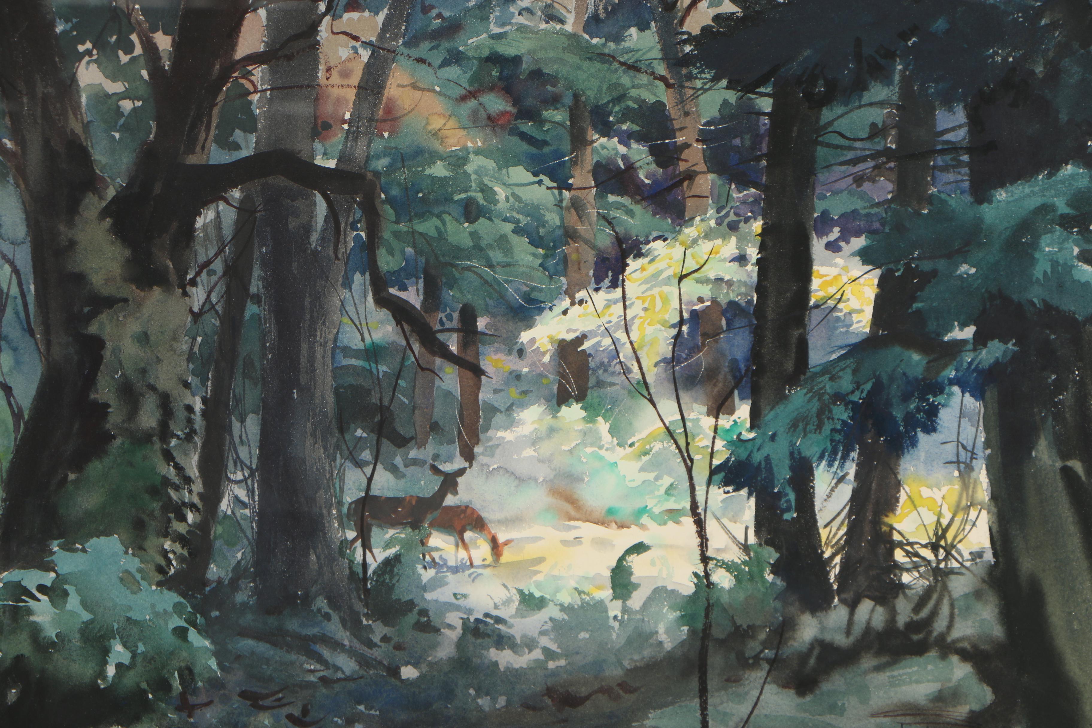 John Pike Watercolor Painting