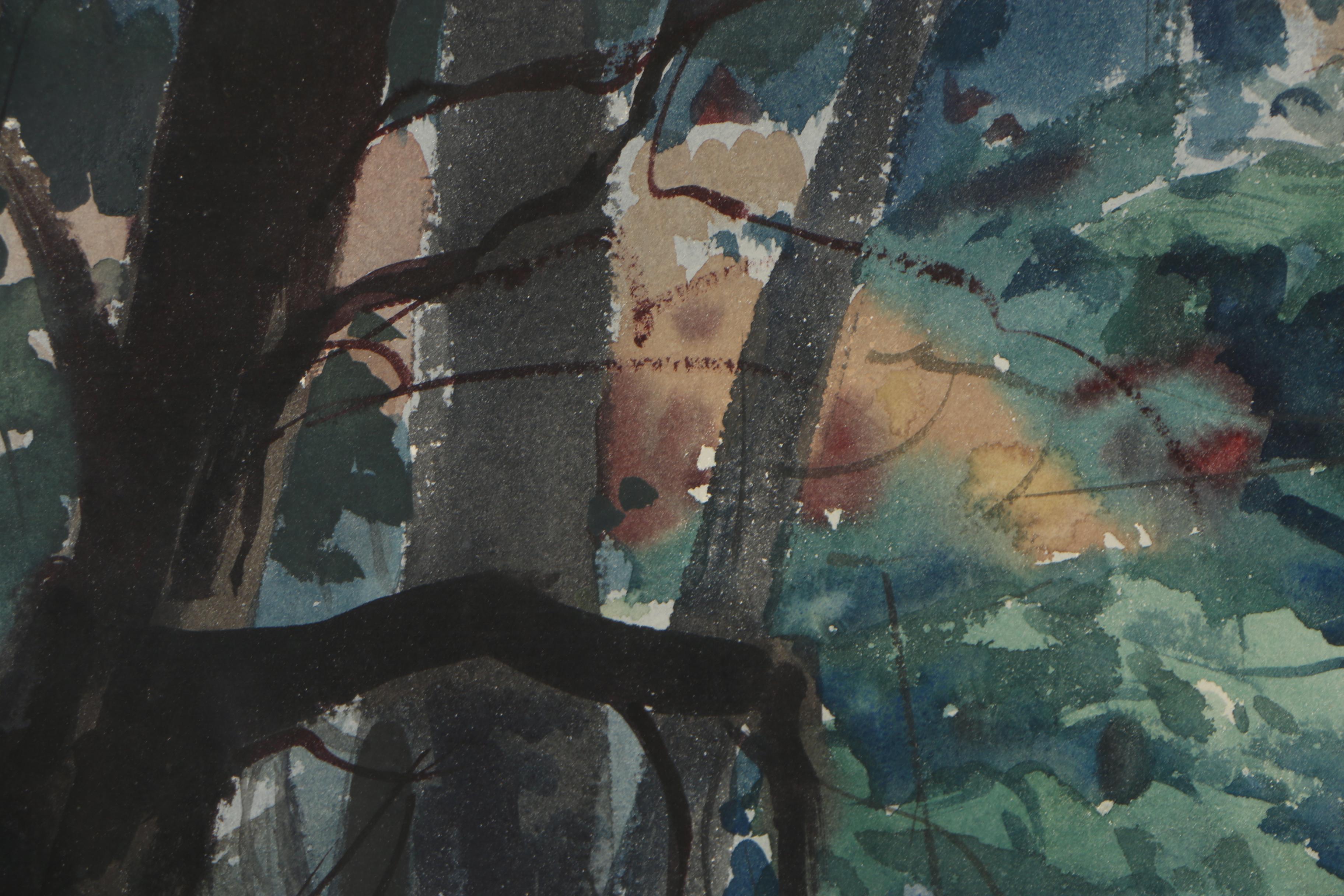 John Pike Watercolor Painting