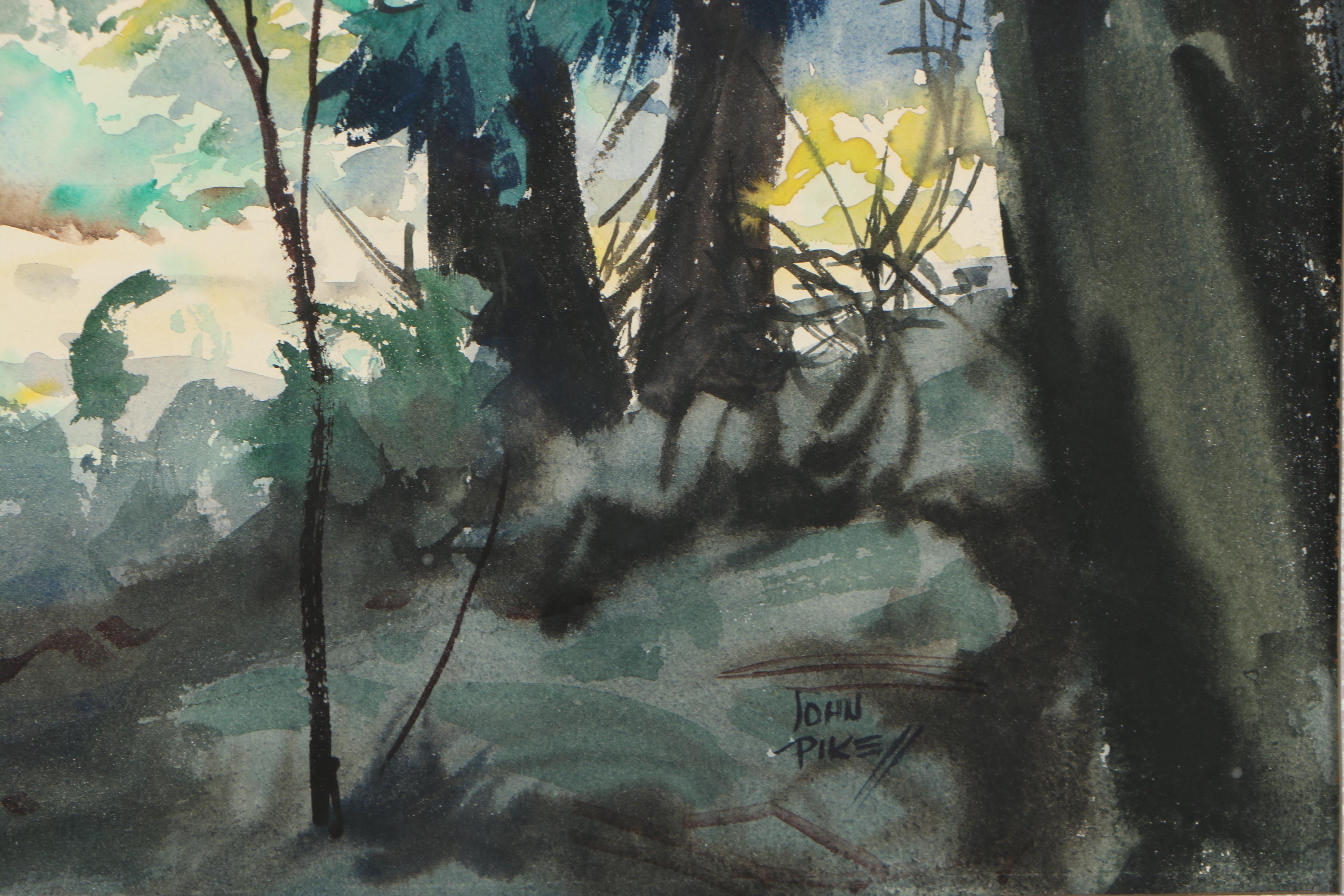 John Pike Watercolor Painting