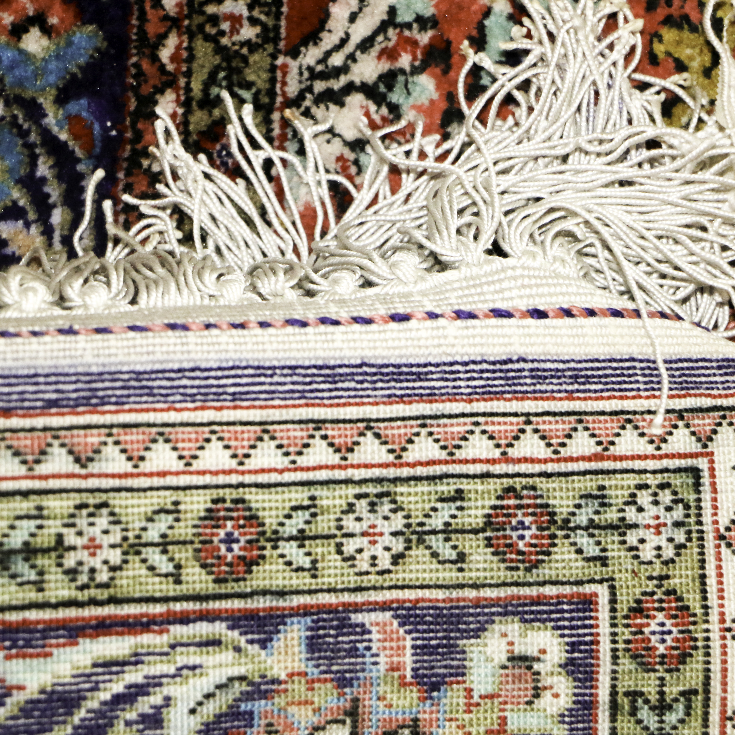 Hand-Knotted Sino-Persian Silk Rug