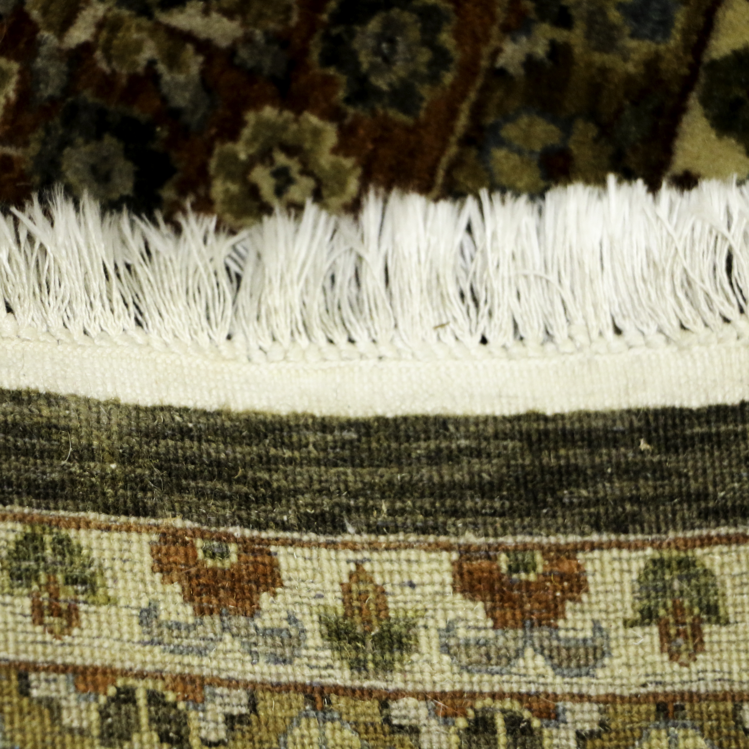 Hand-Knotted Indian Obeetee "Meshed" Wool Rug