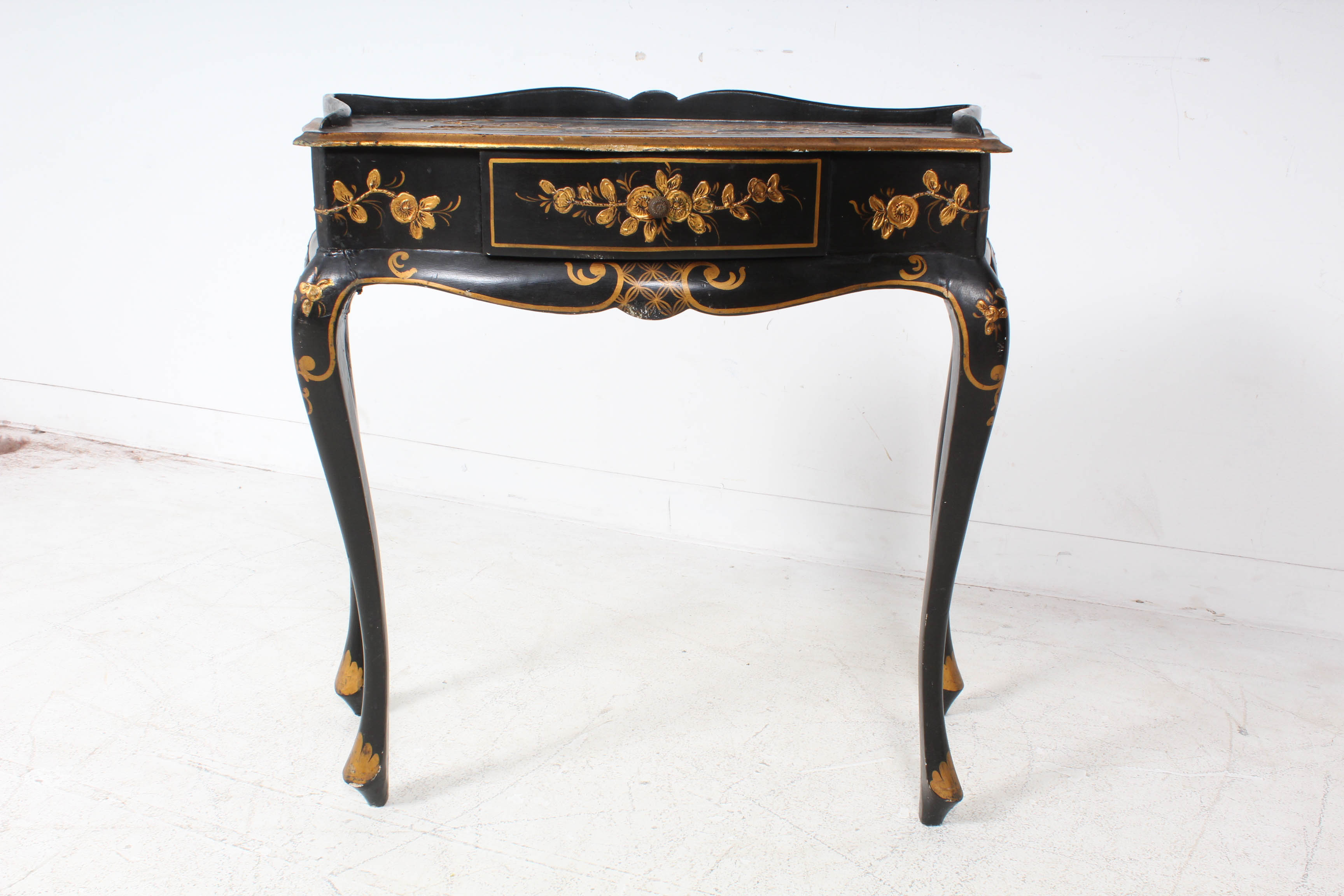 Vintage Hand Painted Accent Table