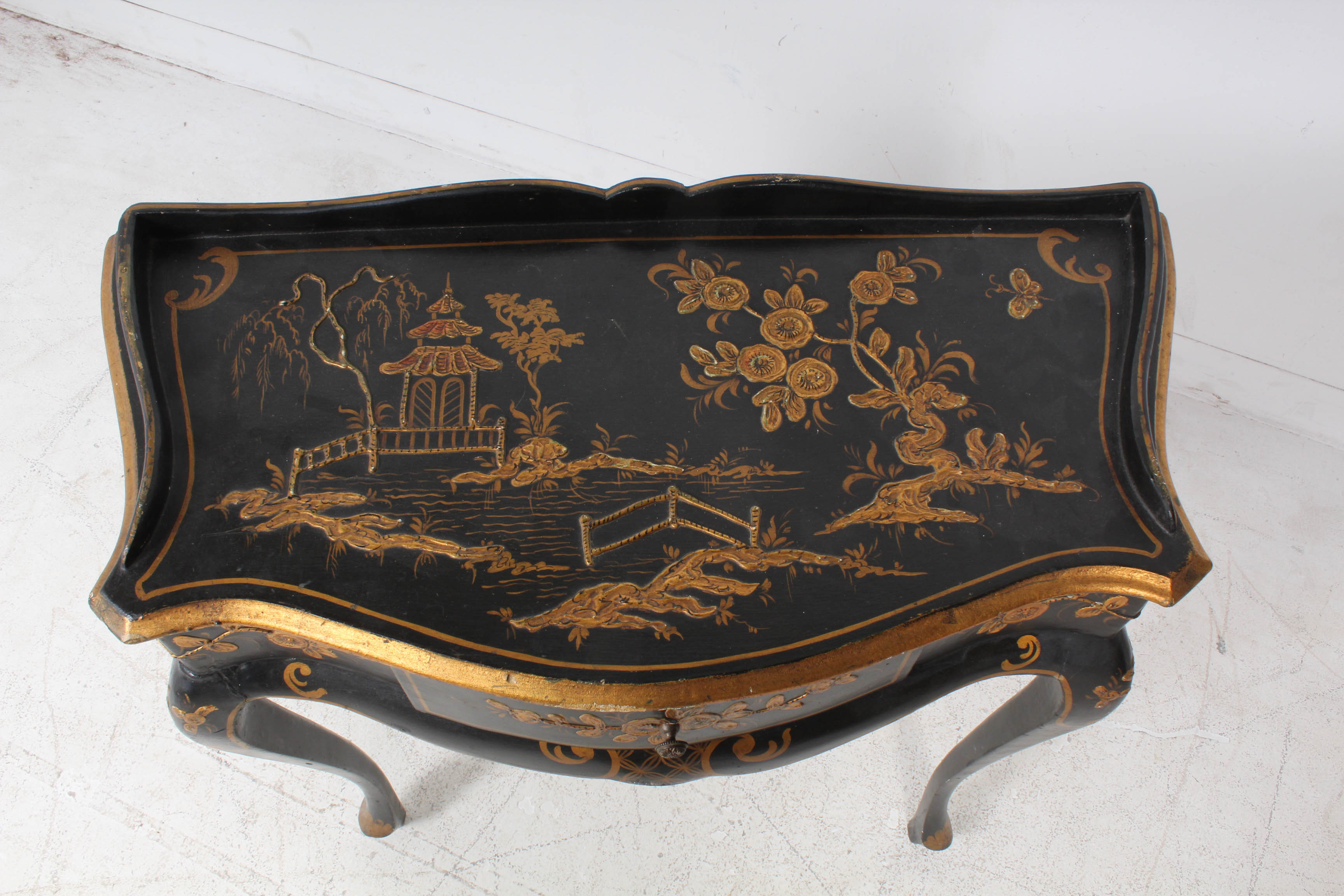 Vintage Hand Painted Accent Table