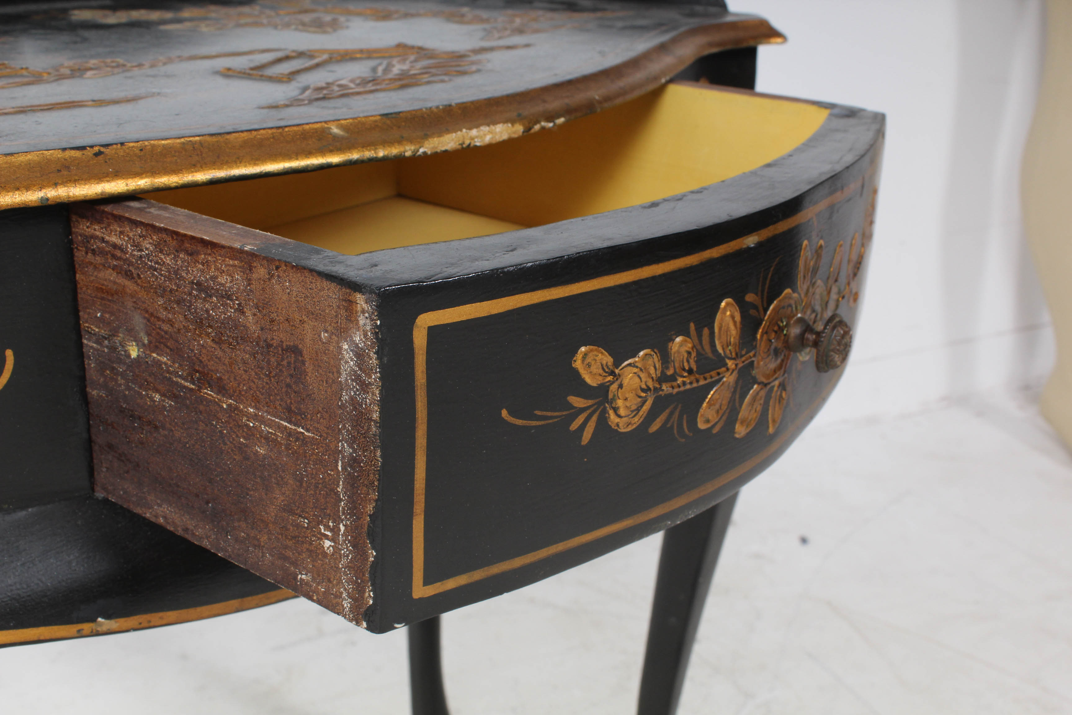 Vintage Hand Painted Accent Table