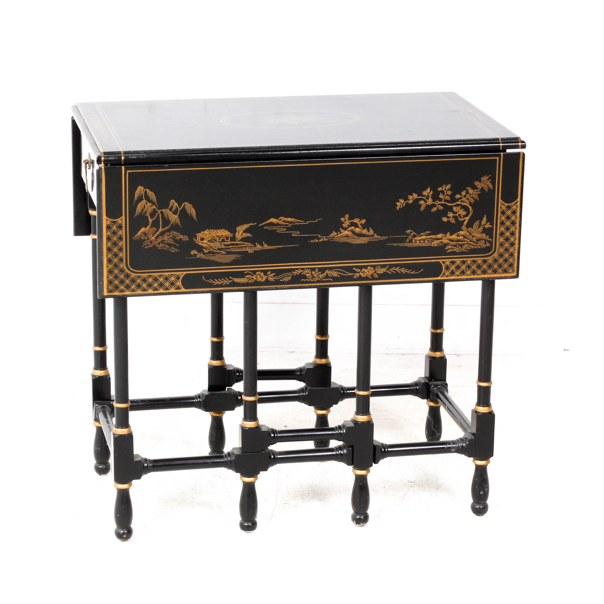 Drexel Heritage Asian Influenced Gate-Leg Accent Table