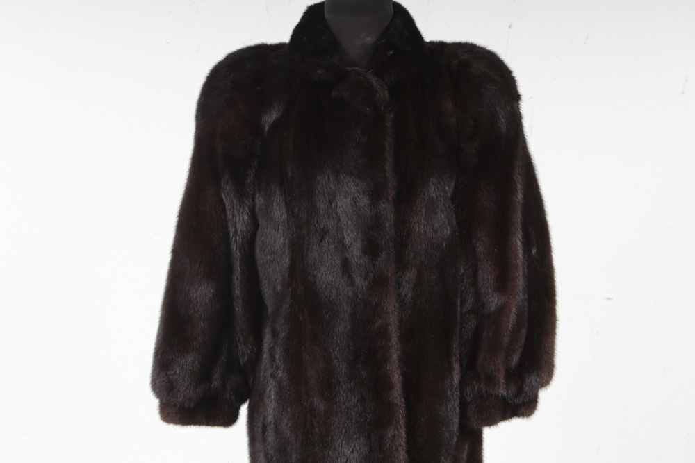Dark Mahogany Mink Fur Stroller by Bloomingdale's Northern Lights