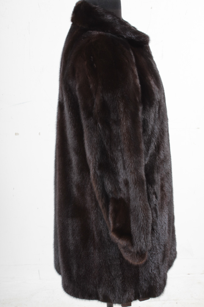Dark Mahogany Mink Fur Stroller by Bloomingdale's Northern Lights