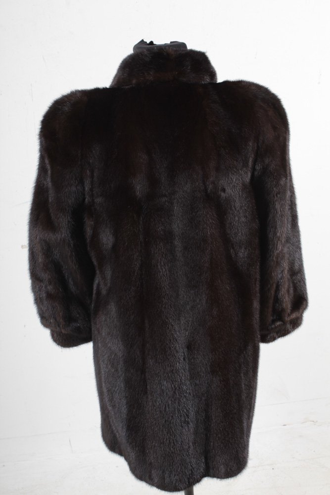 Dark Mahogany Mink Fur Stroller by Bloomingdale's Northern Lights