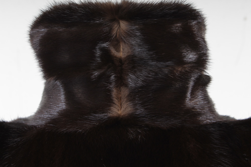 Dark Mahogany Mink Fur Stroller by Bloomingdale's Northern Lights