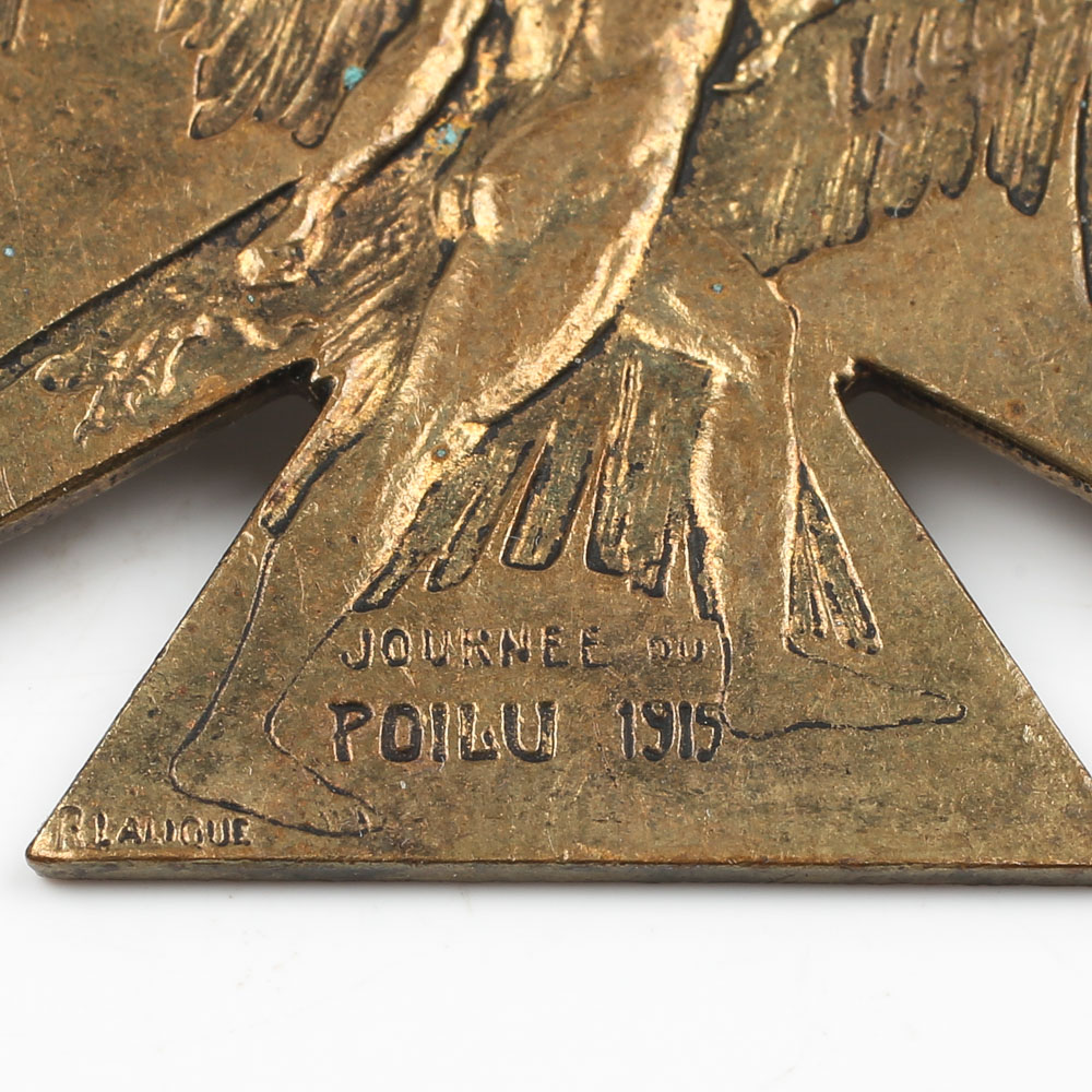 Insigne Papier Original Journée Du Poilu - Octobre 1915 - Guerre 14-18 - France