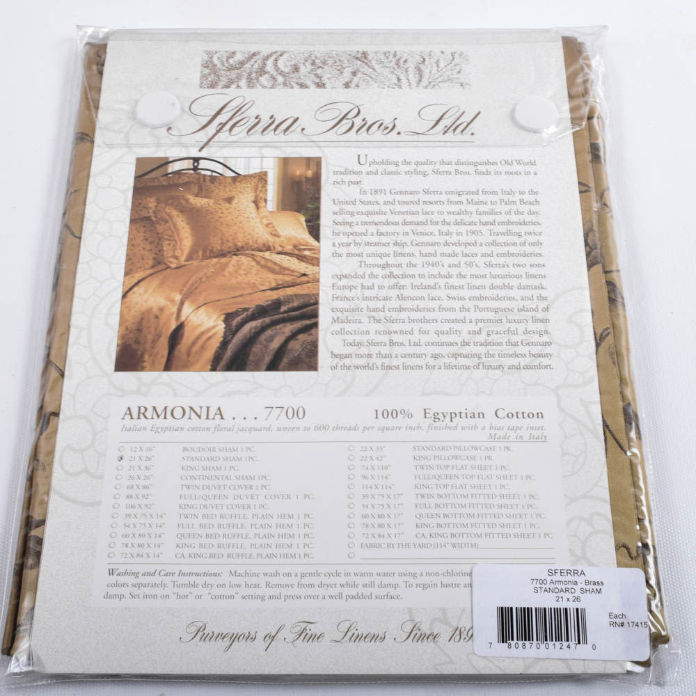 Sferra Bros. "Armonia" Egyptian Cotton 600TC Queen-Size Bedding Items