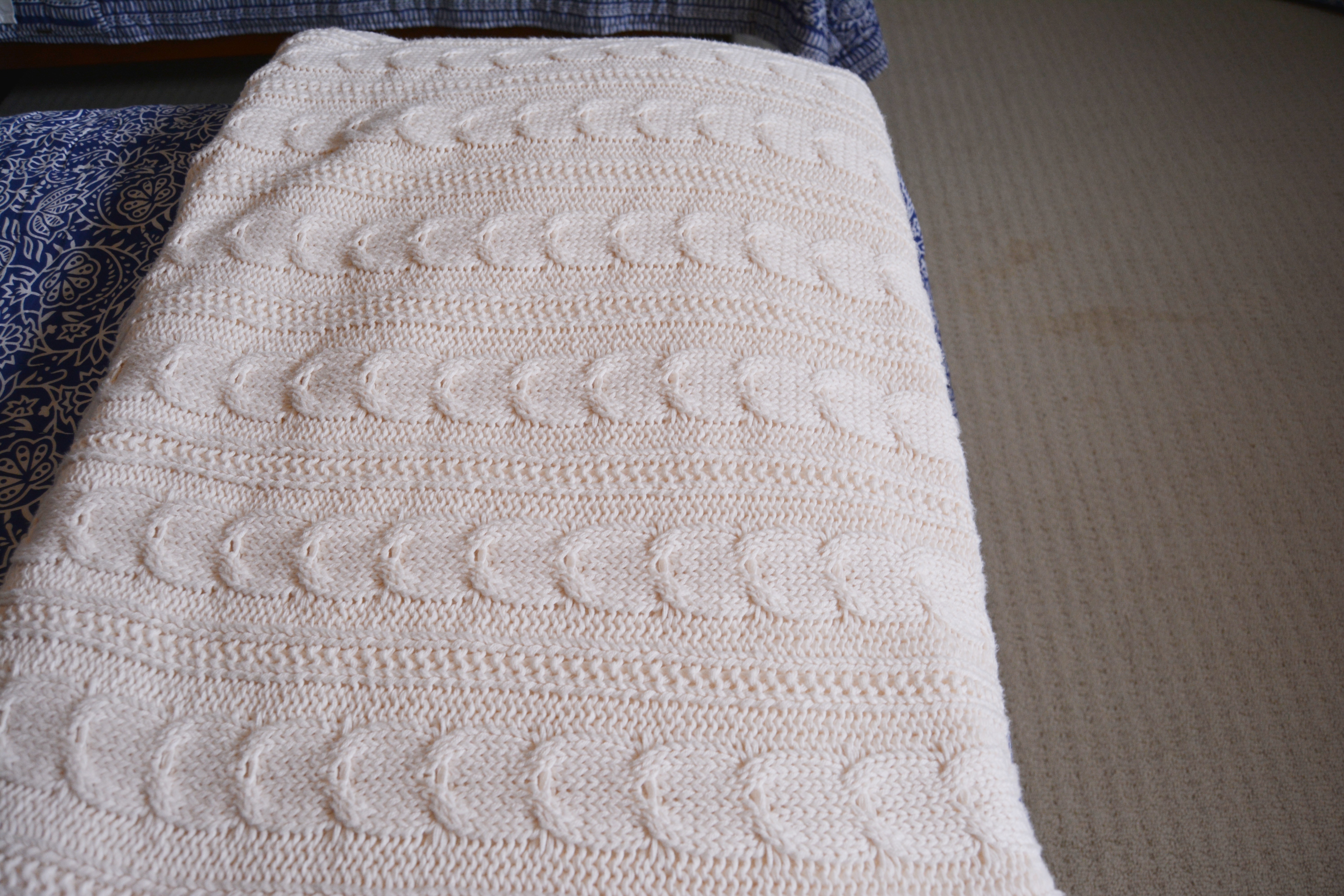 Pottery Barn Pine Beadboard Twin Bed, Pottery Barn Blanket and Ballard Coverlet