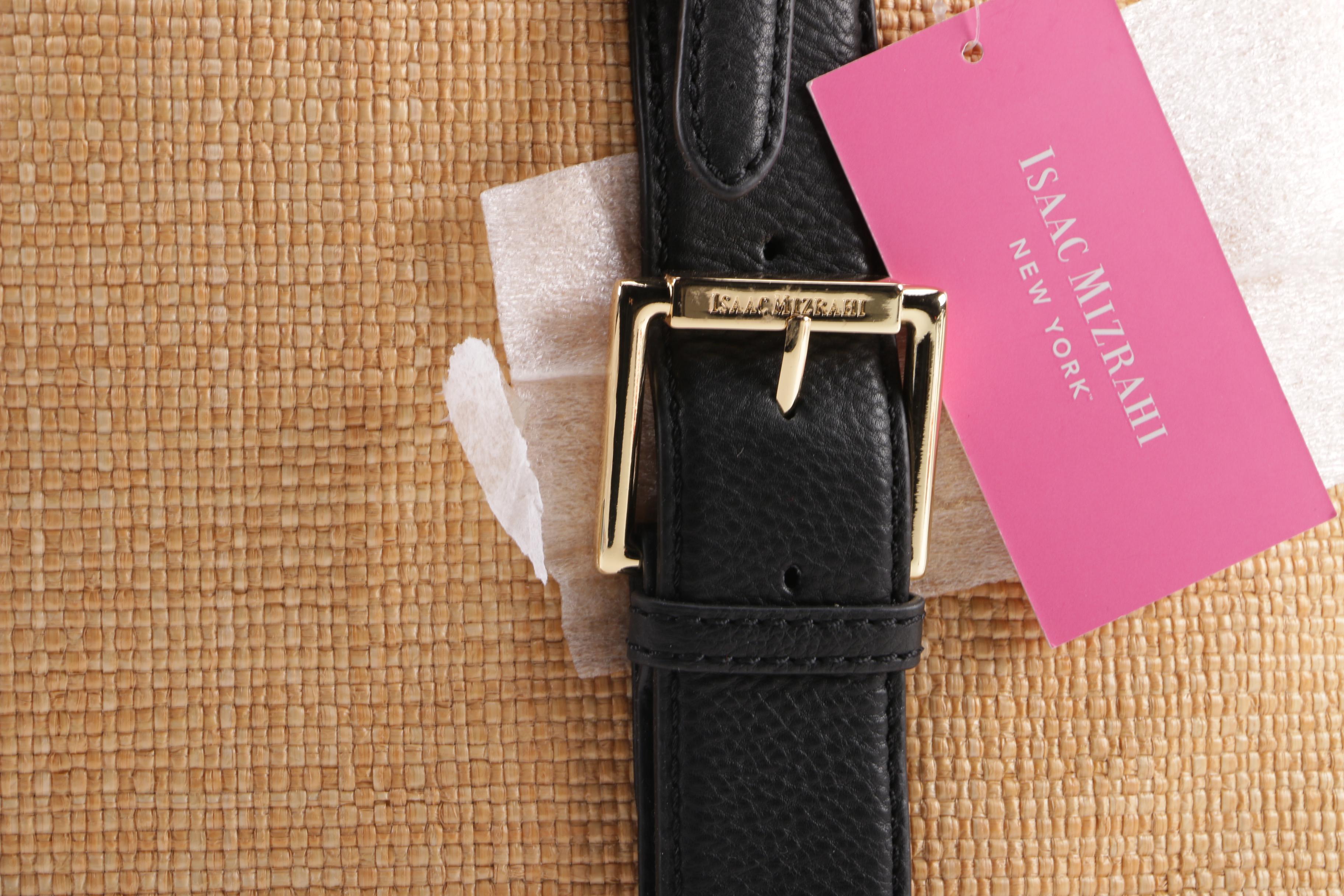 Isaac Mizrahi New York Lucille Woven Straw Tote