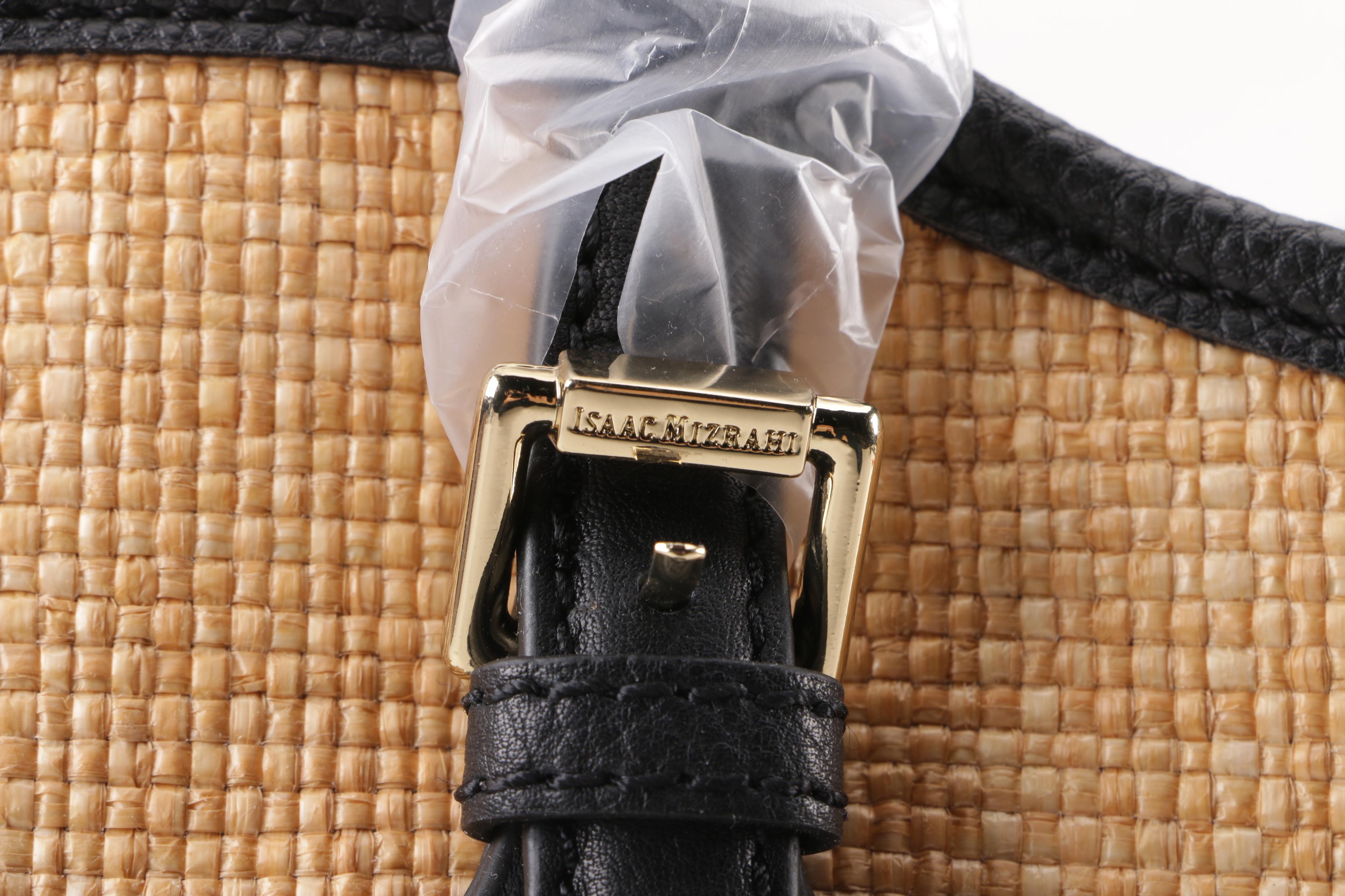 Isaac Mizrahi New York Lucille Woven Straw Tote