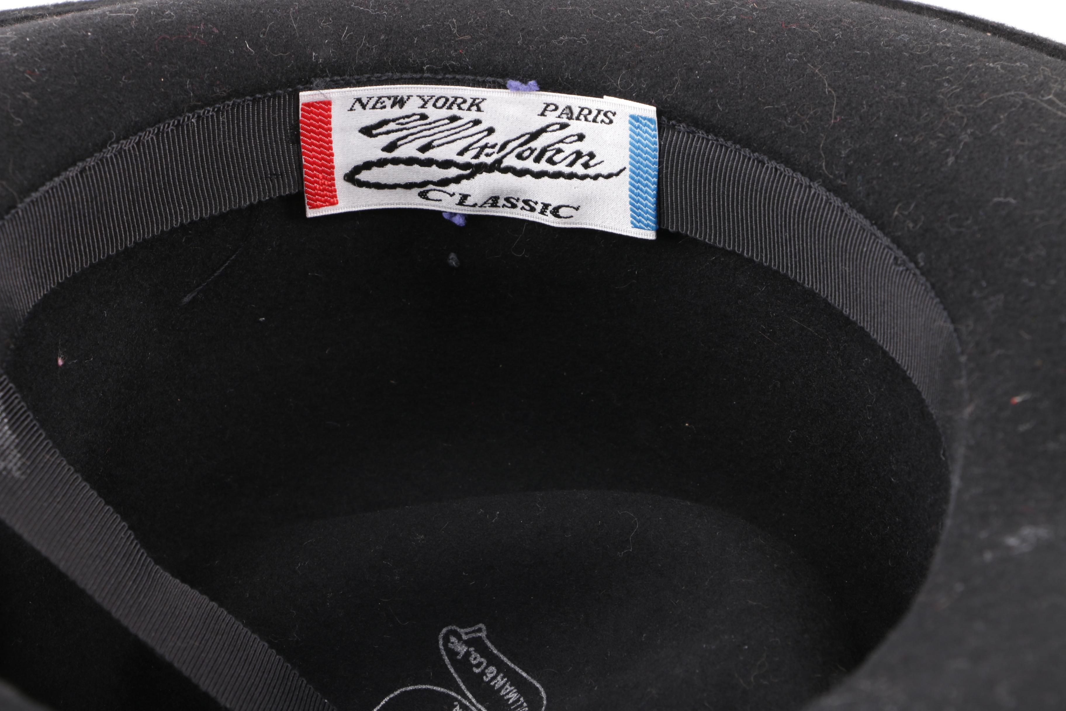 Vintage Hats Including Mr. John, Saks Fifth Avenue, Helen Kaminski, John Andrew