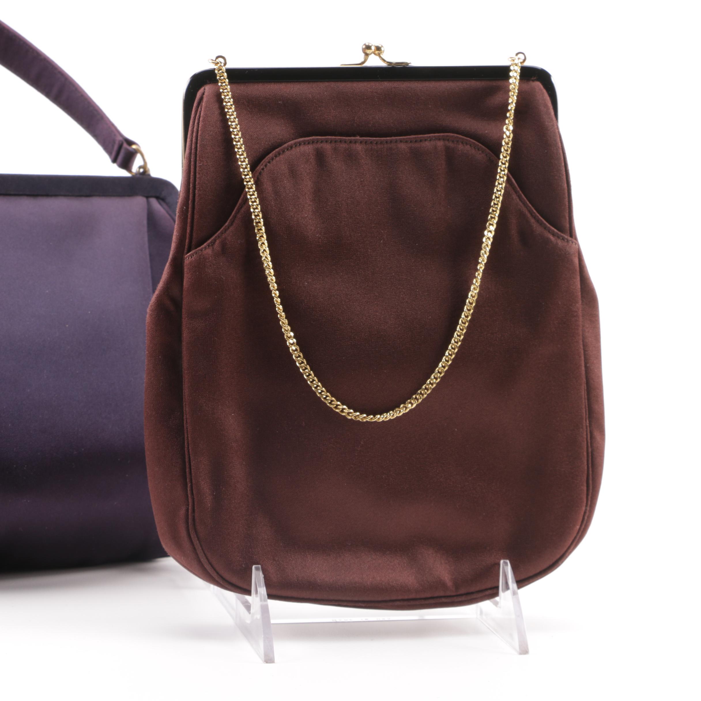 1950s Satin and Patent Evening Bag Including Koret, Morris Moskowitz