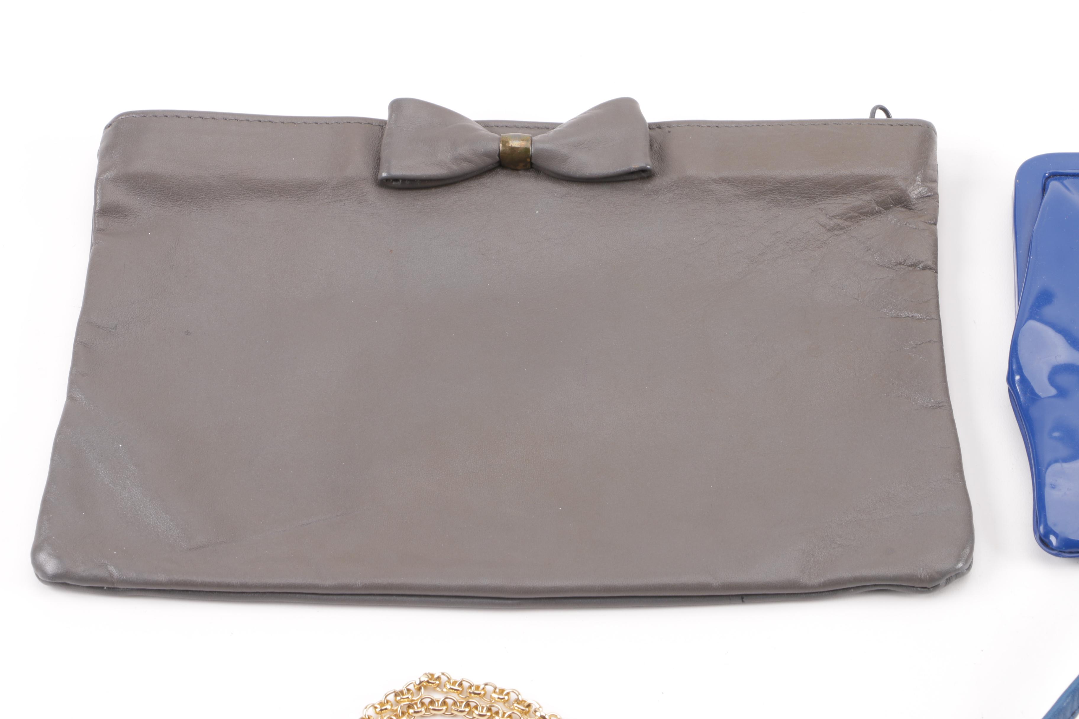 Vintage Evening Bags Including Italy, Leather, Silk, Handbeaded