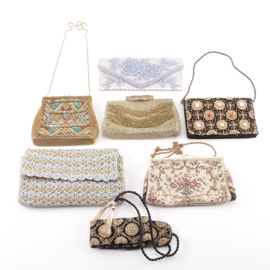 Vintage Evening Bags including Harry Rosenfeld, Magid and Zardozi Embroidery