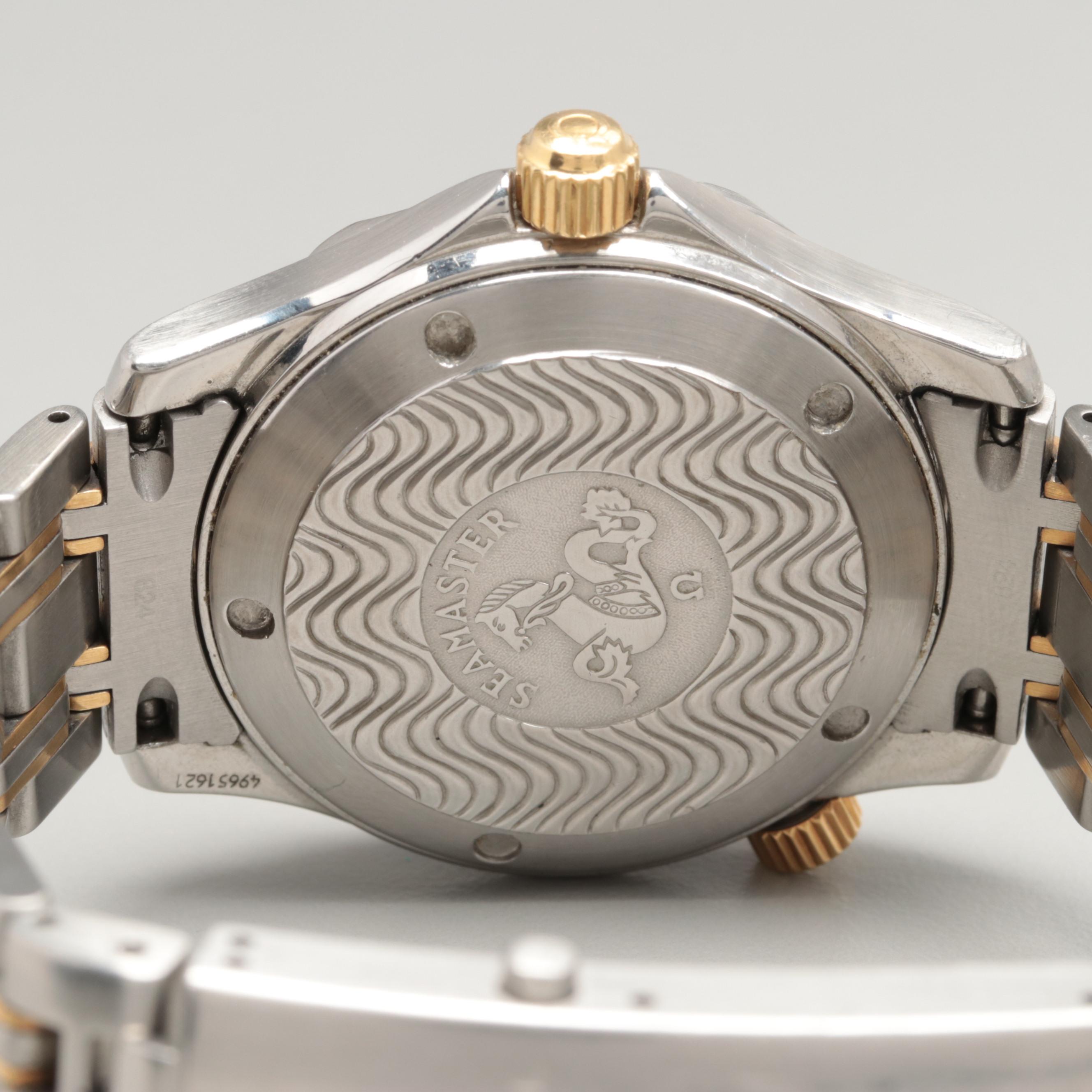 Omega Seamaster Professional 18K Yellow Gold and Stainless Steel Watch