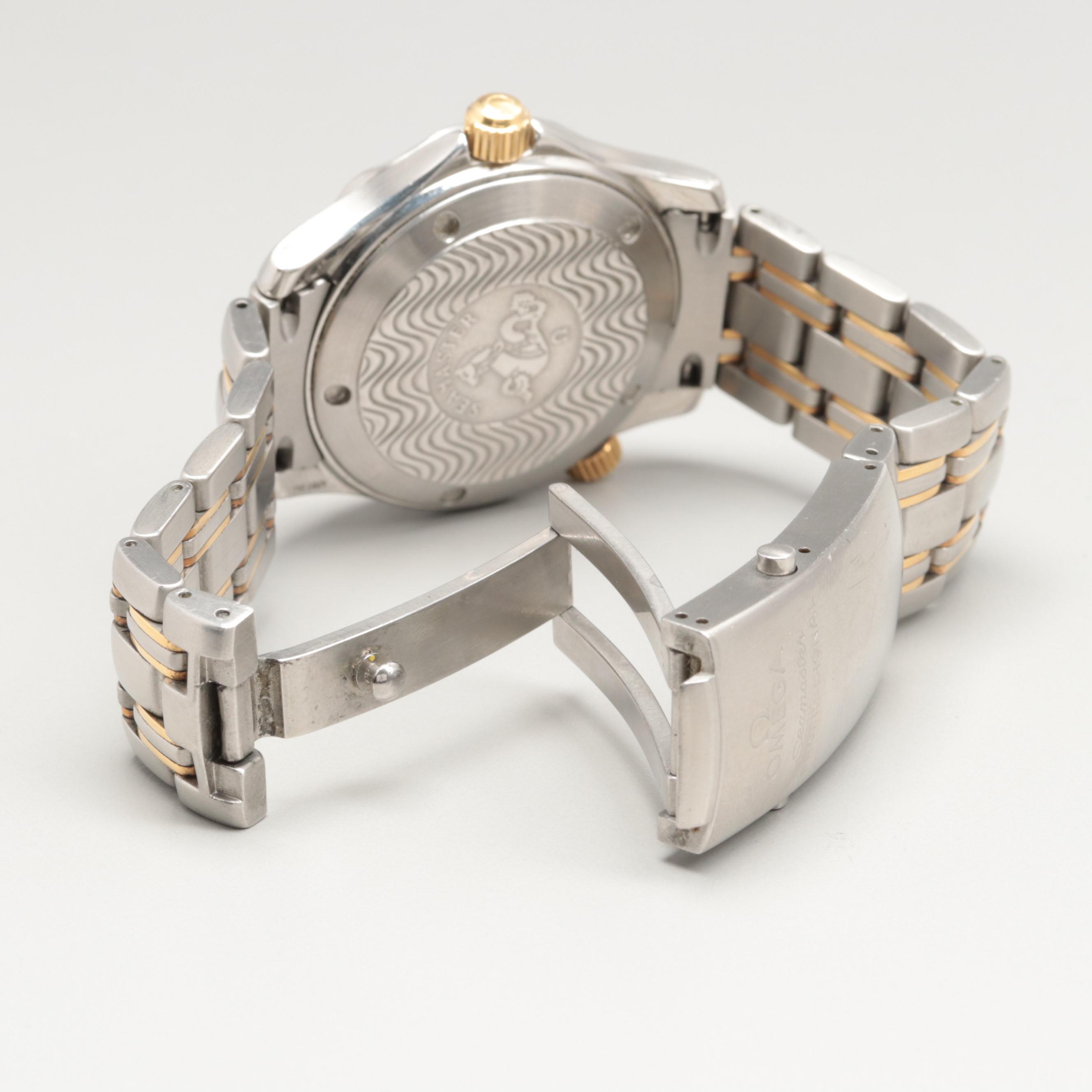 Omega Seamaster Professional 18K Yellow Gold and Stainless Steel Watch