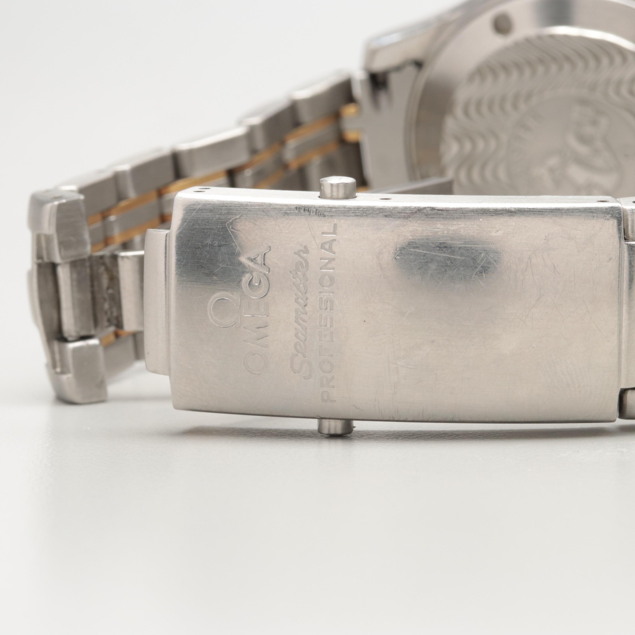 Omega Seamaster Professional 18K Yellow Gold and Stainless Steel Watch