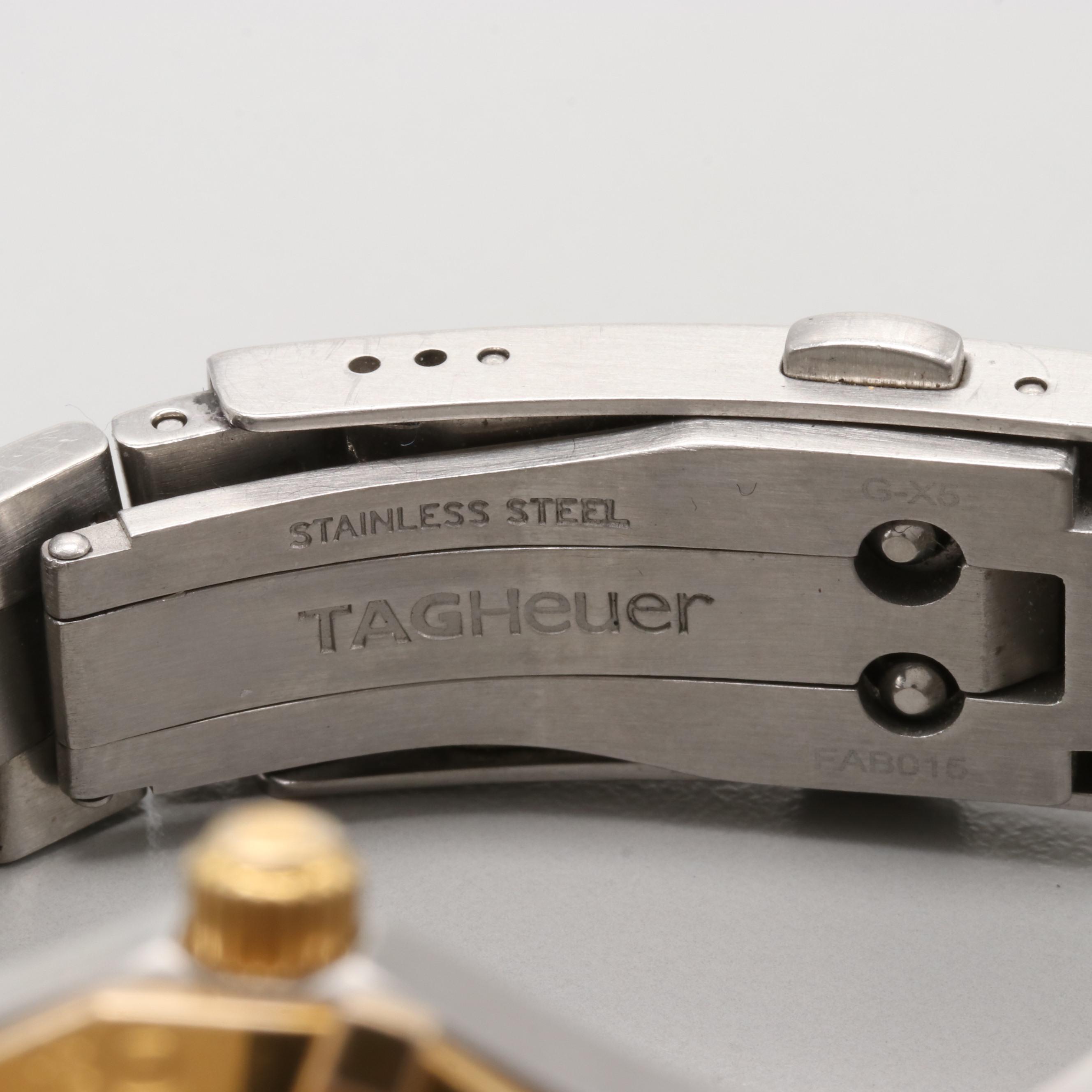 TAG Heuer Aquaracer Two-Tone Watch With Mother of Pearl Dial