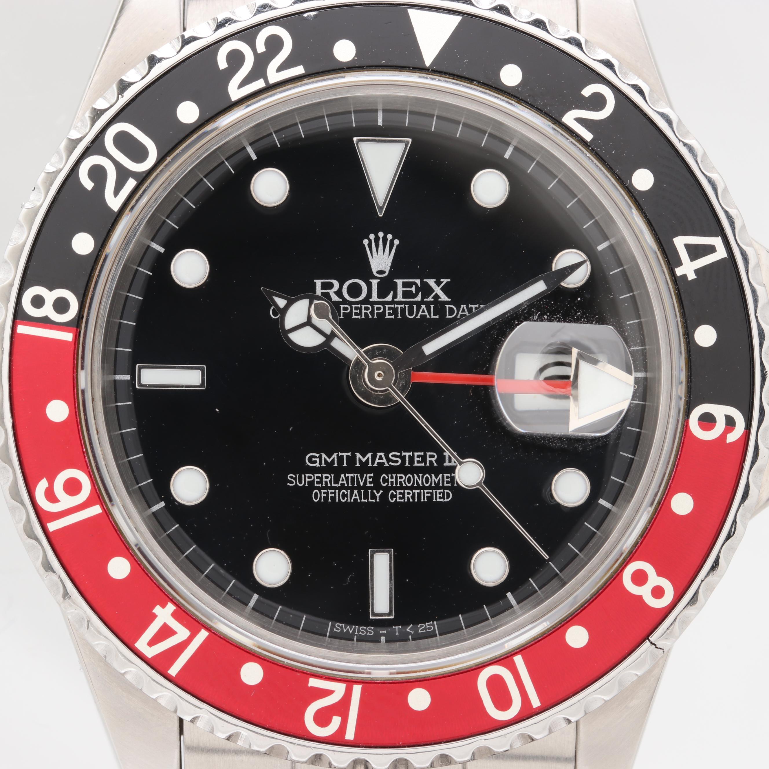Rolex GMT Master II "Coke" Bezel Automatic Watch, 1986