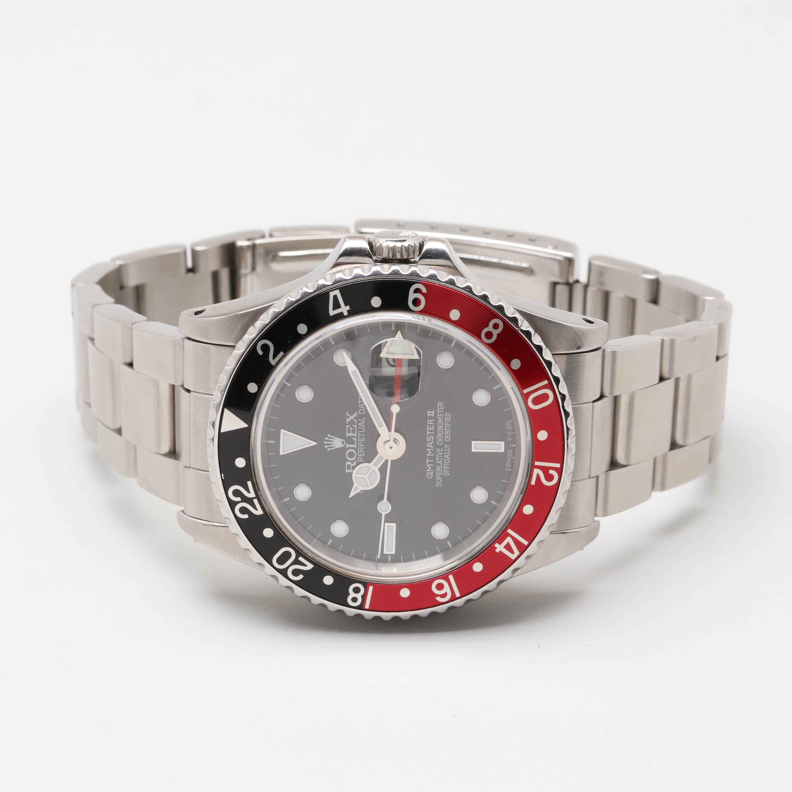 Rolex GMT Master II "Coke" Bezel Automatic Watch, 1986