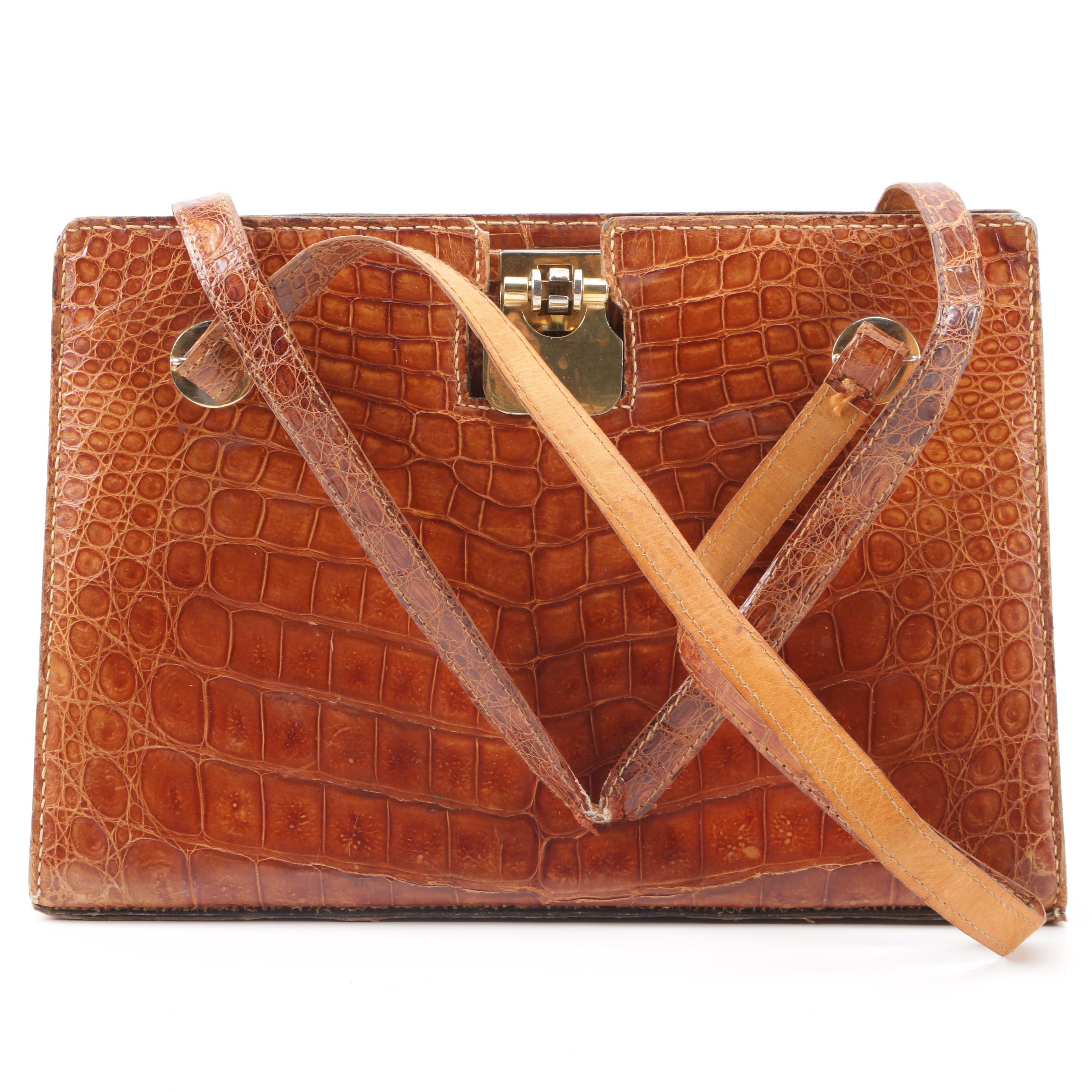 1940s-50s Vintage Lizard, Crocodile and Alligator Skin Handbags