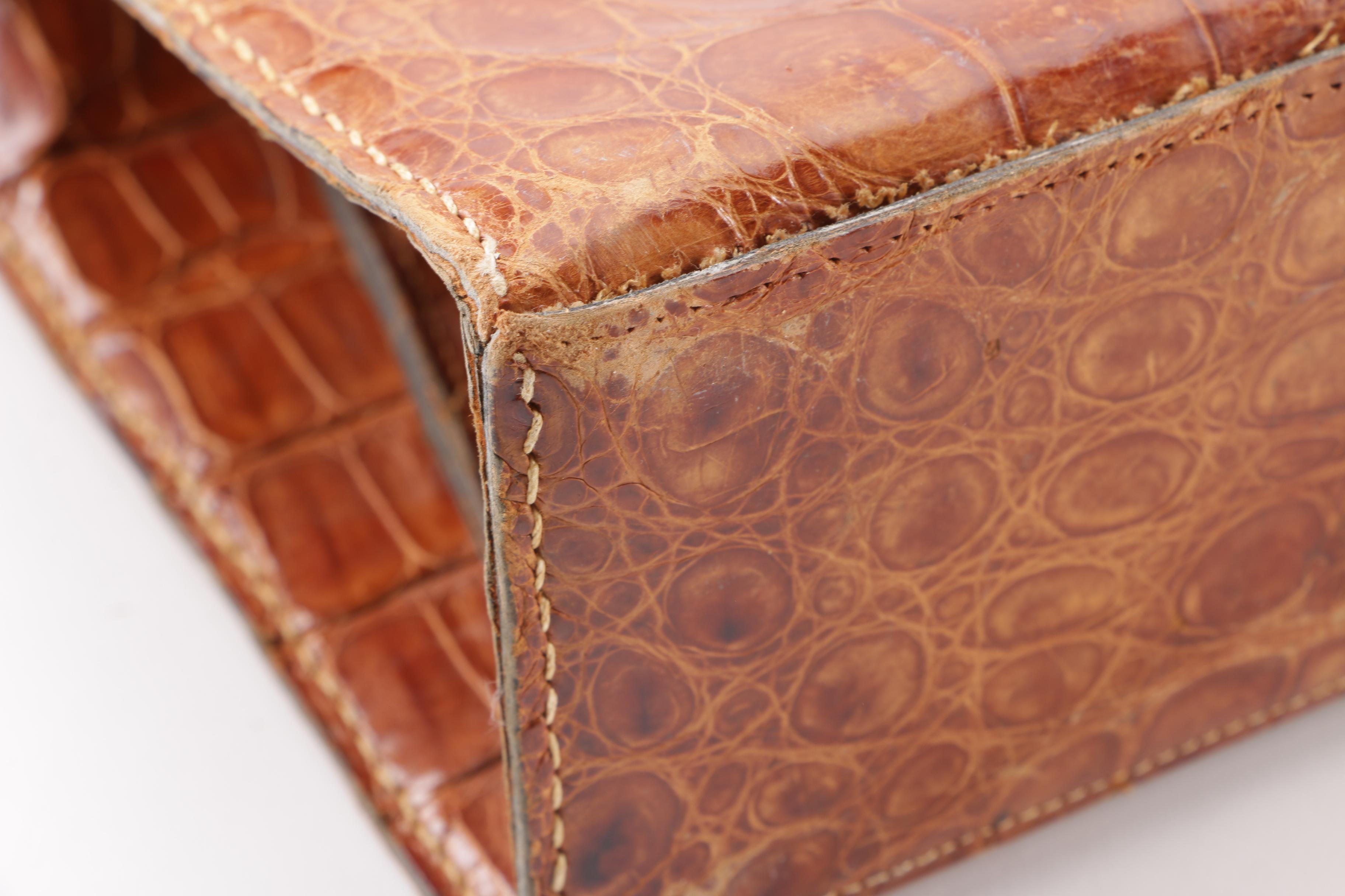 1940s-50s Vintage Lizard, Crocodile and Alligator Skin Handbags