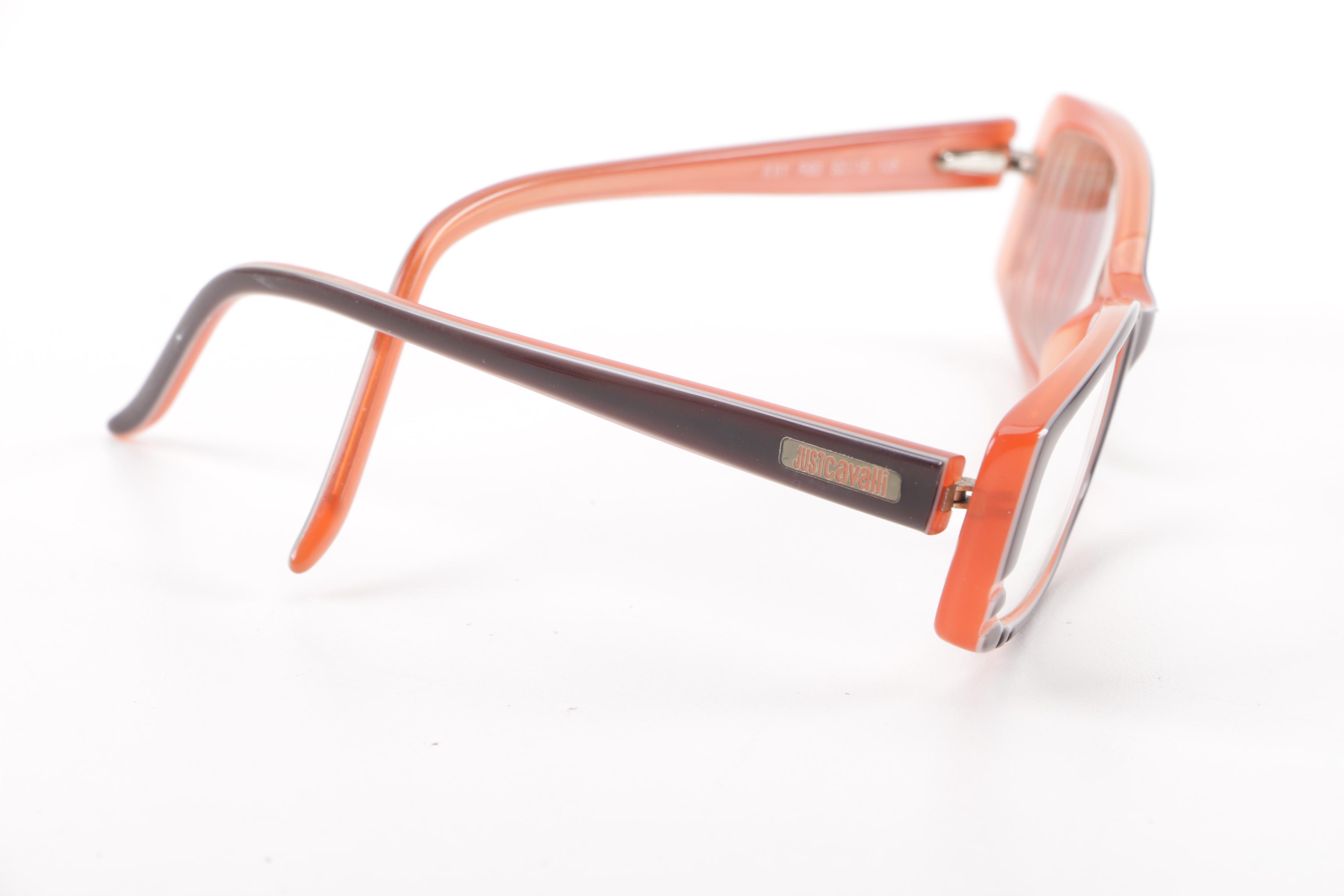 Just Cavalli JC61 R80 Rectangular Prescription Eyeglasses with Case