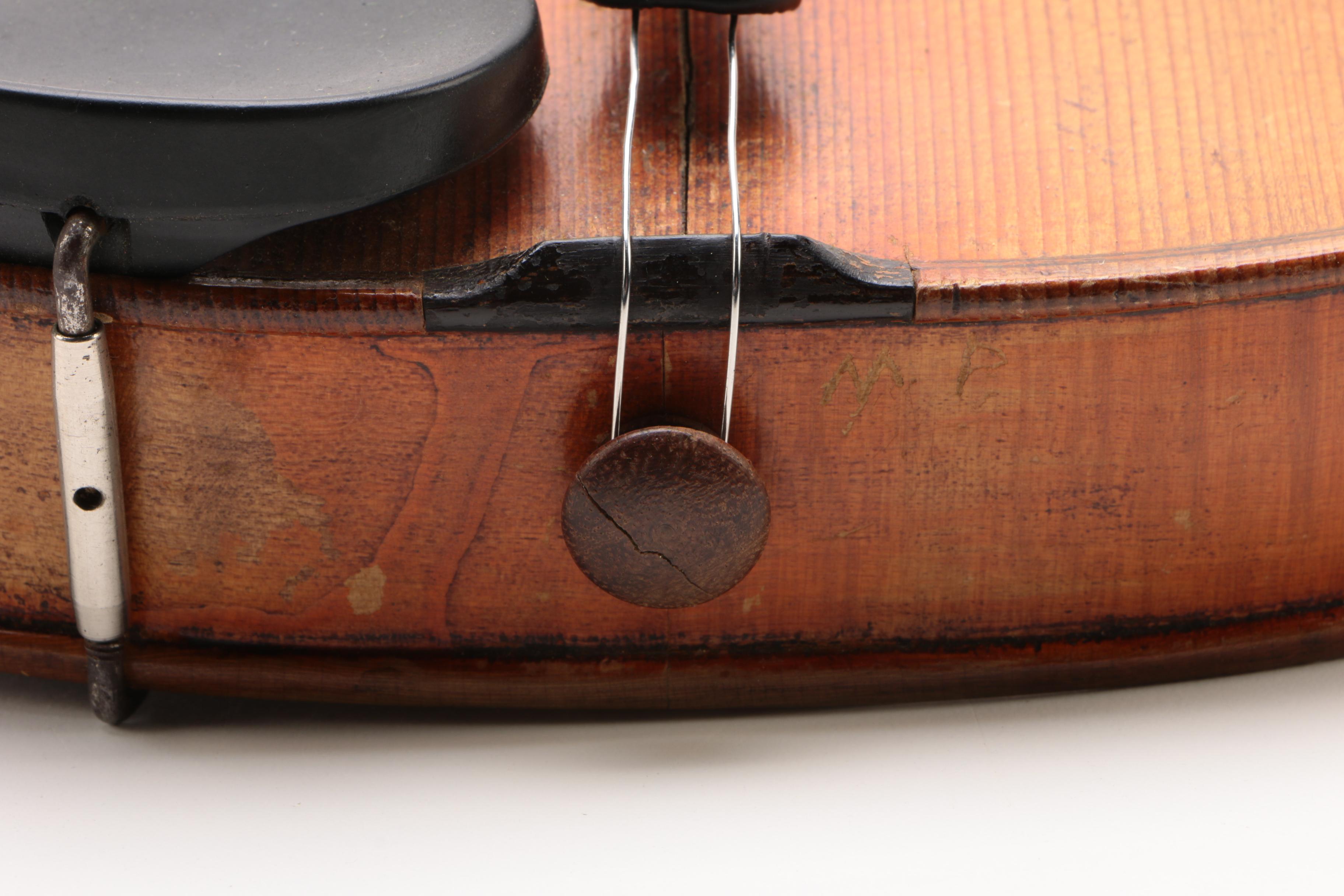Friedrich August Heberlein No. 603 Stradivarius Copy Violin, 1920