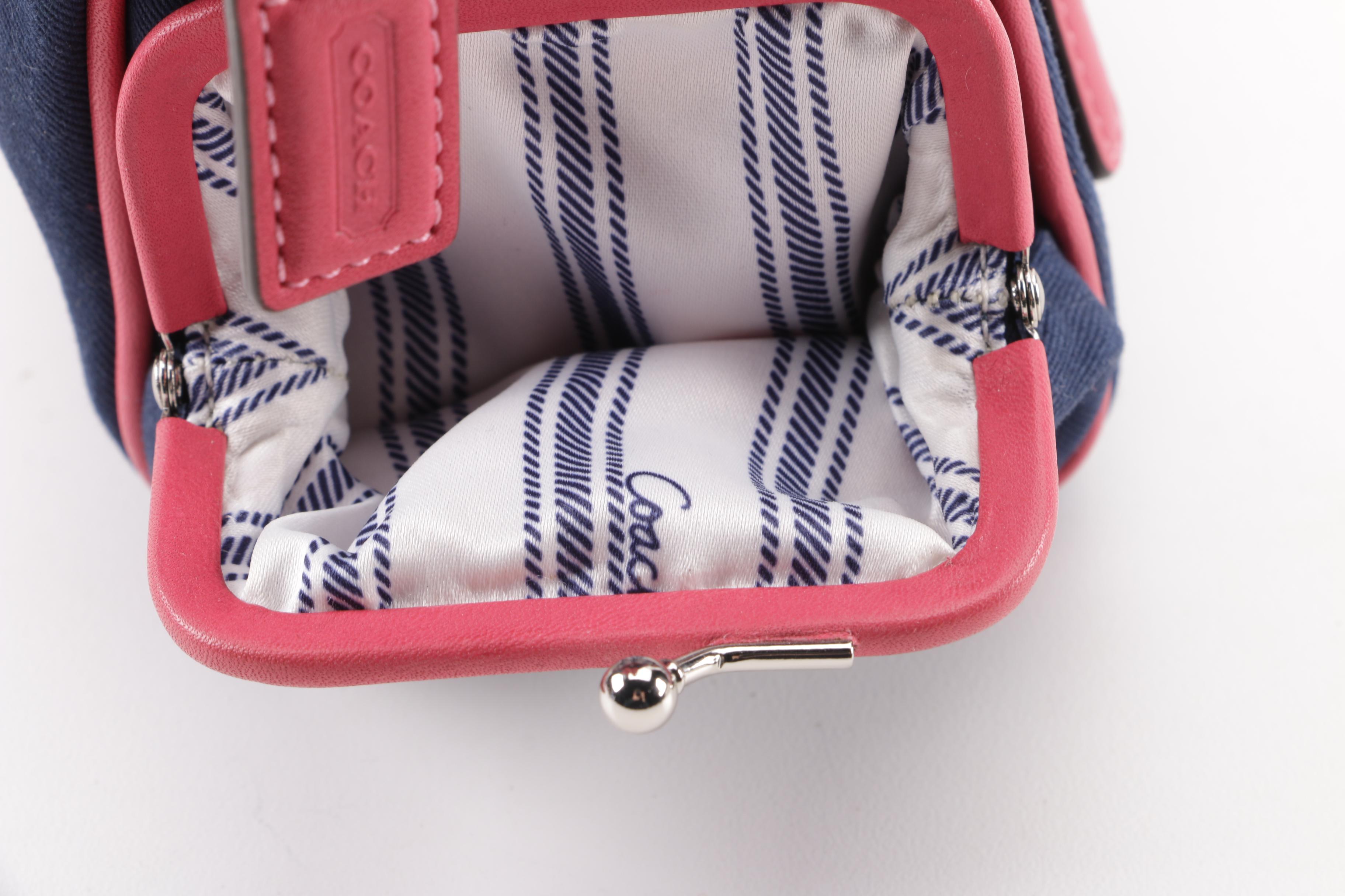 Coach Bonnie Cashin Print Canvas and Leather Baguette Handbag