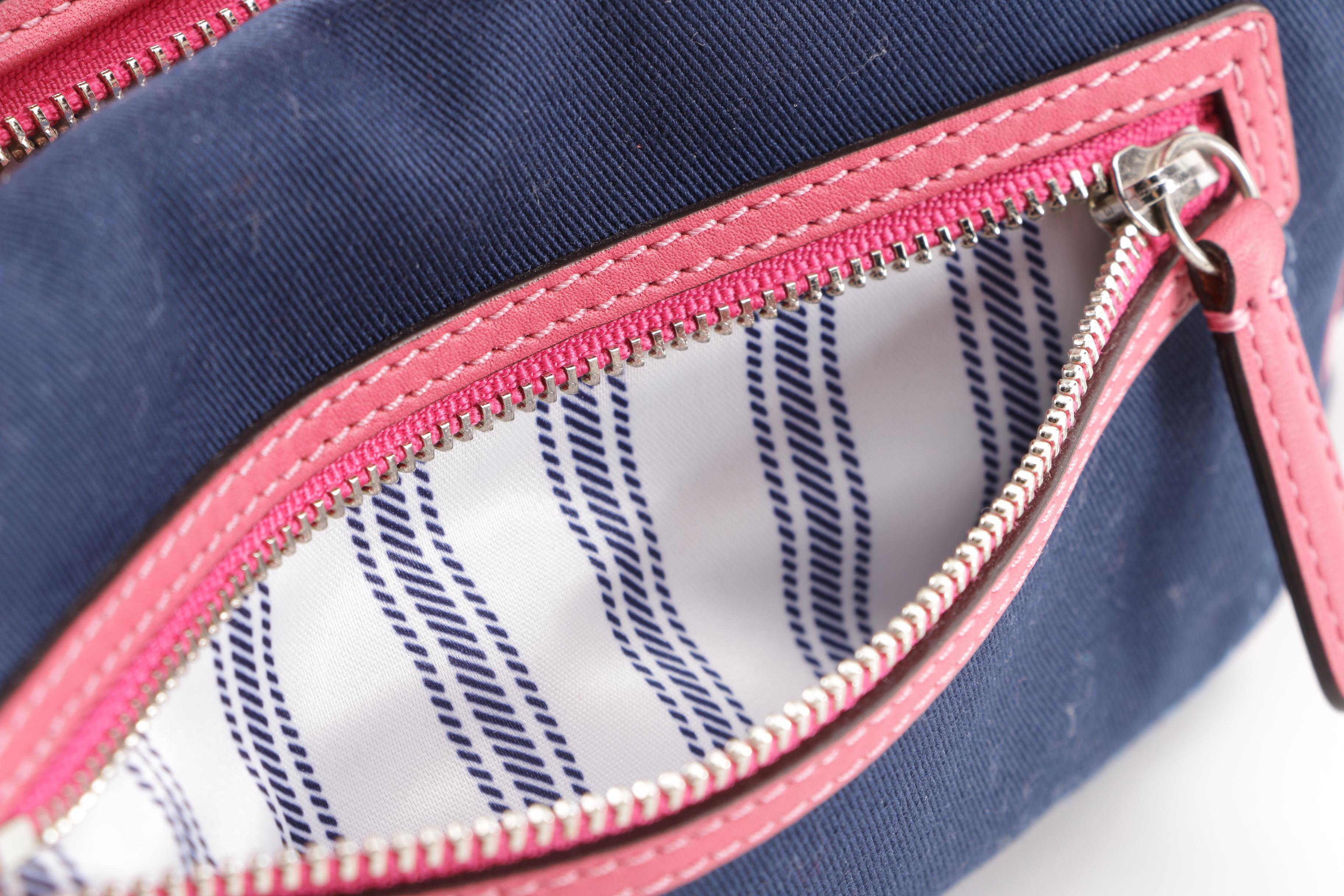 Coach Bonnie Cashin Print Canvas and Leather Baguette Handbag