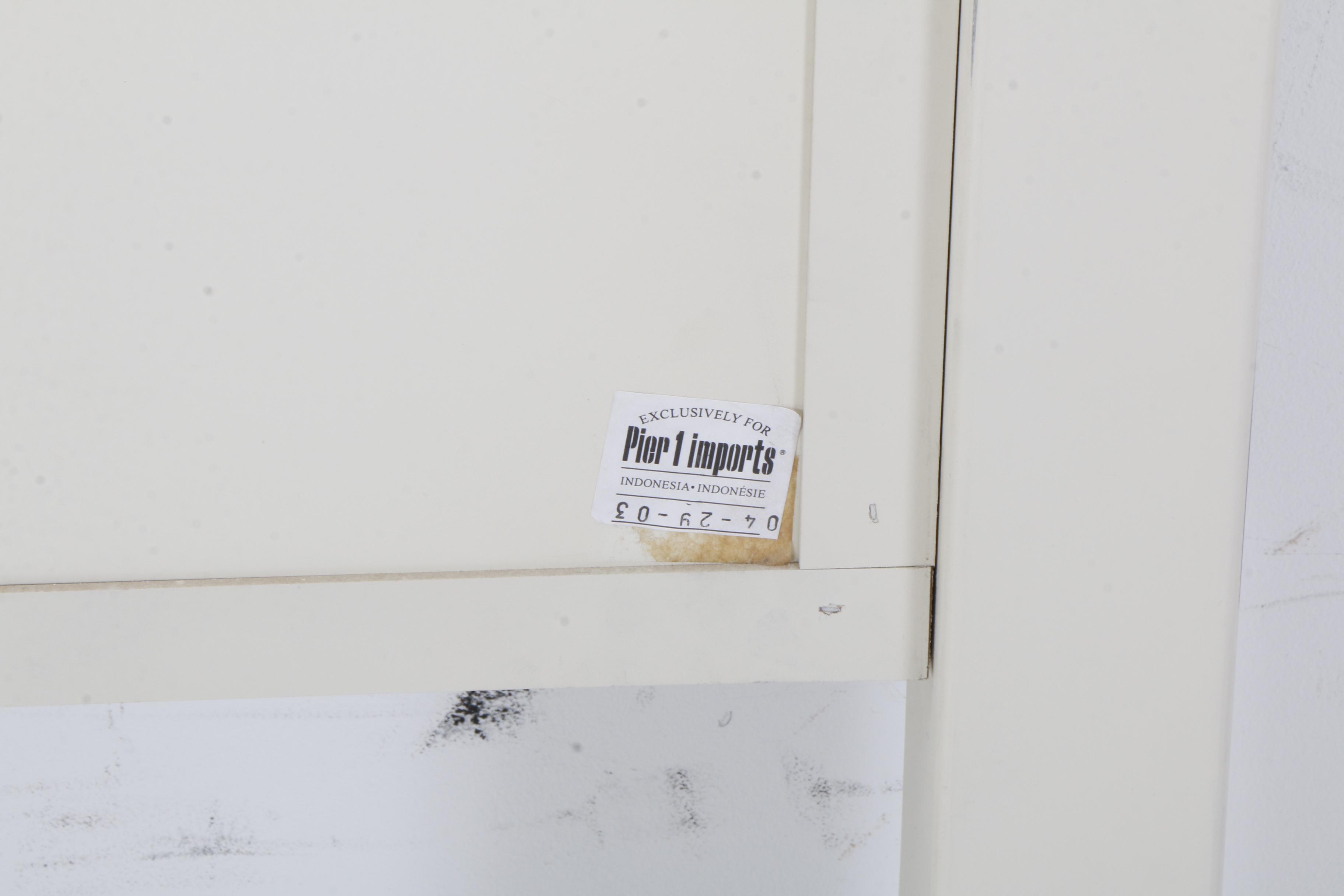 Contemporary Full Size Painted Wood Headboard by Pier 1 Imports