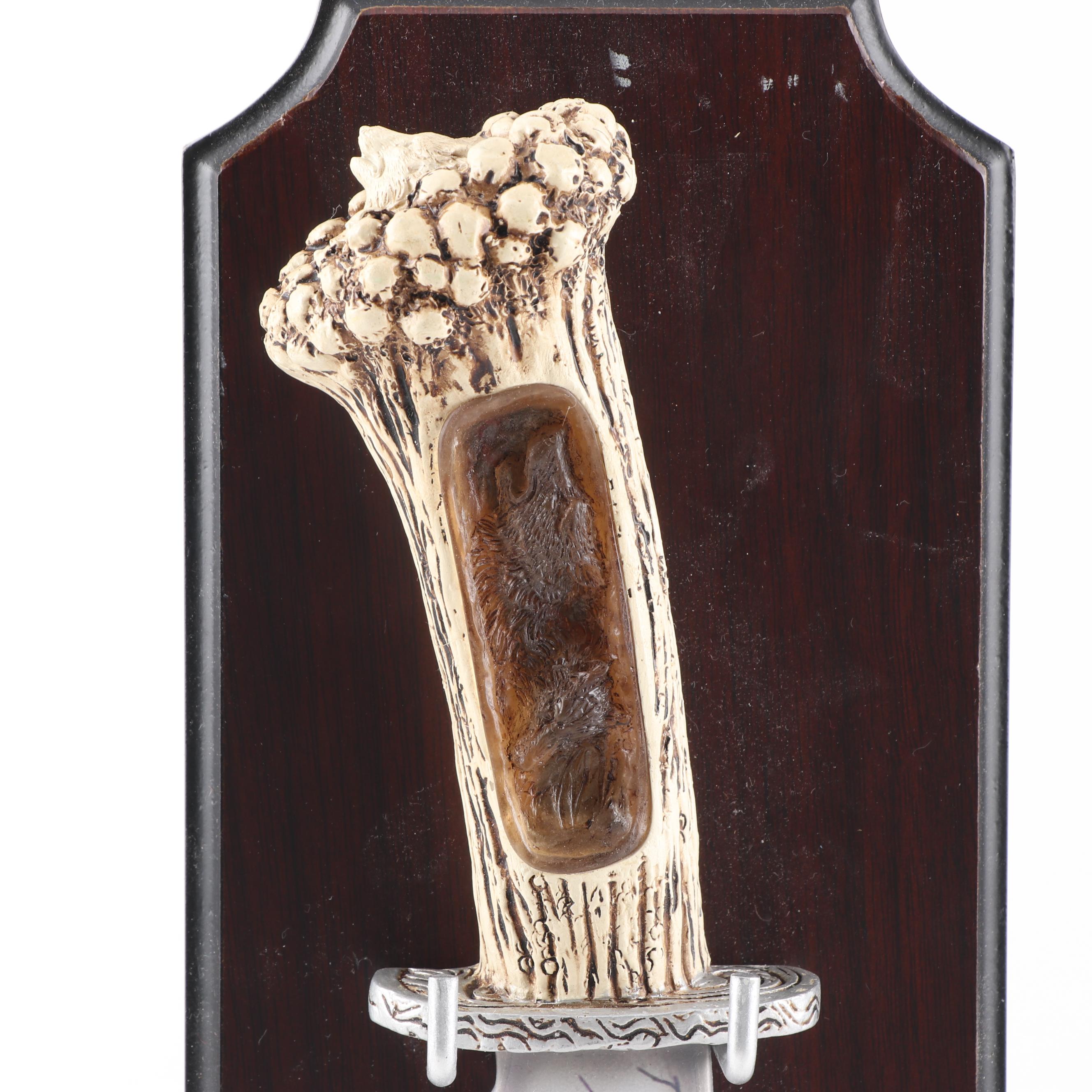 Decorative Knife Collection with Native American, Bald Eagle and Wolf Motifs