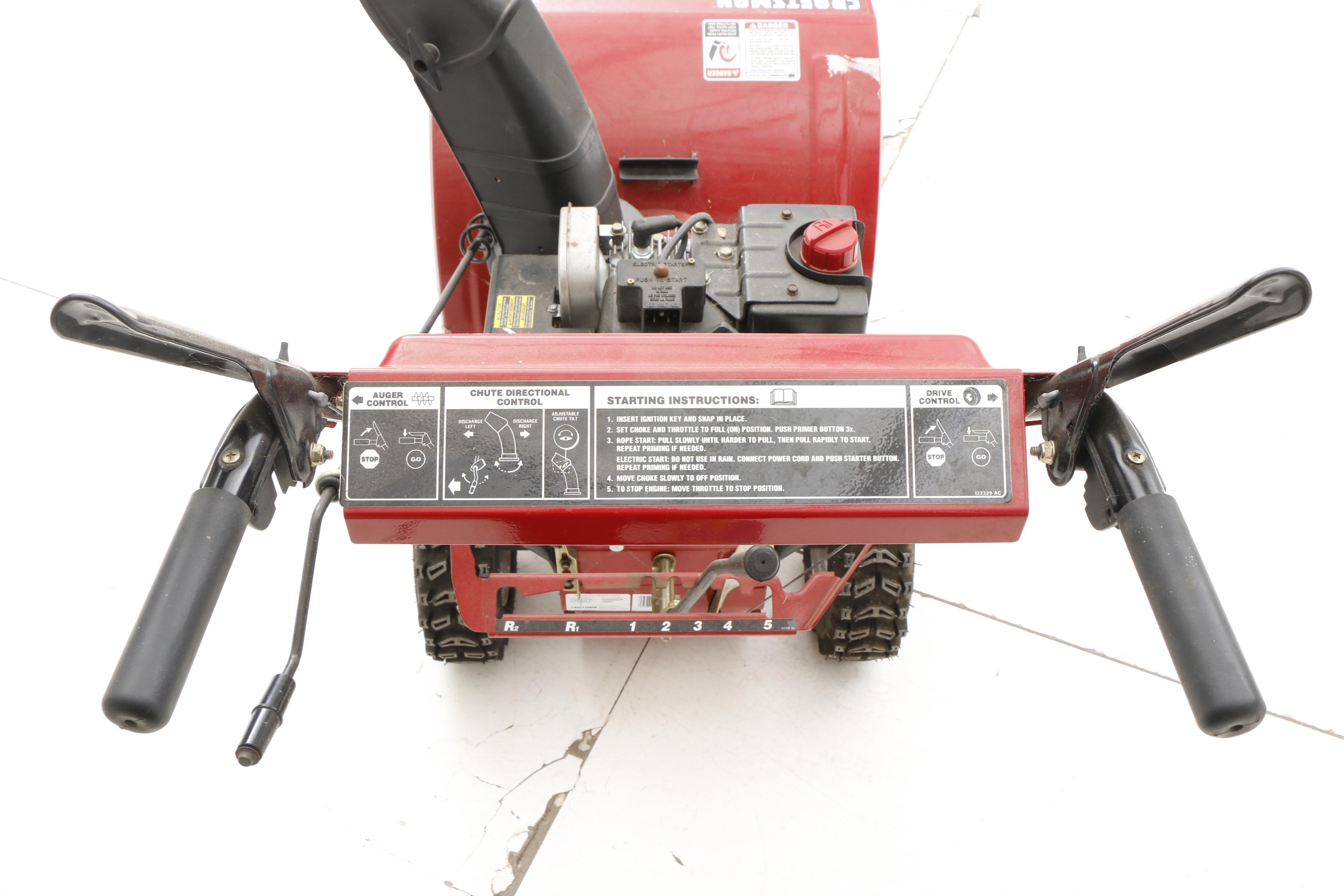 Craftsman "Snow King" 5.5 HP 24" Gas Engine Snow Blower with Electric Start