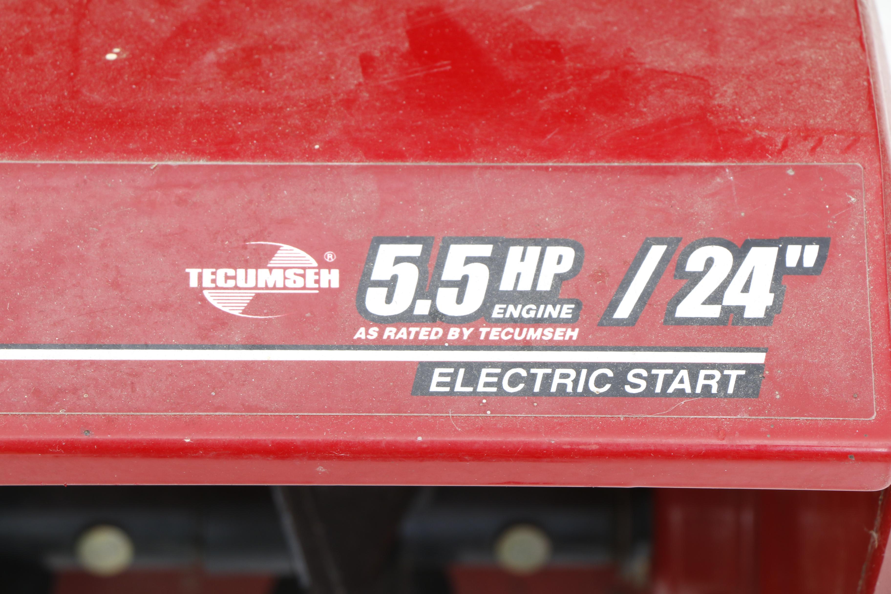 Craftsman "Snow King" 5.5 HP 24" Gas Engine Snow Blower with Electric Start