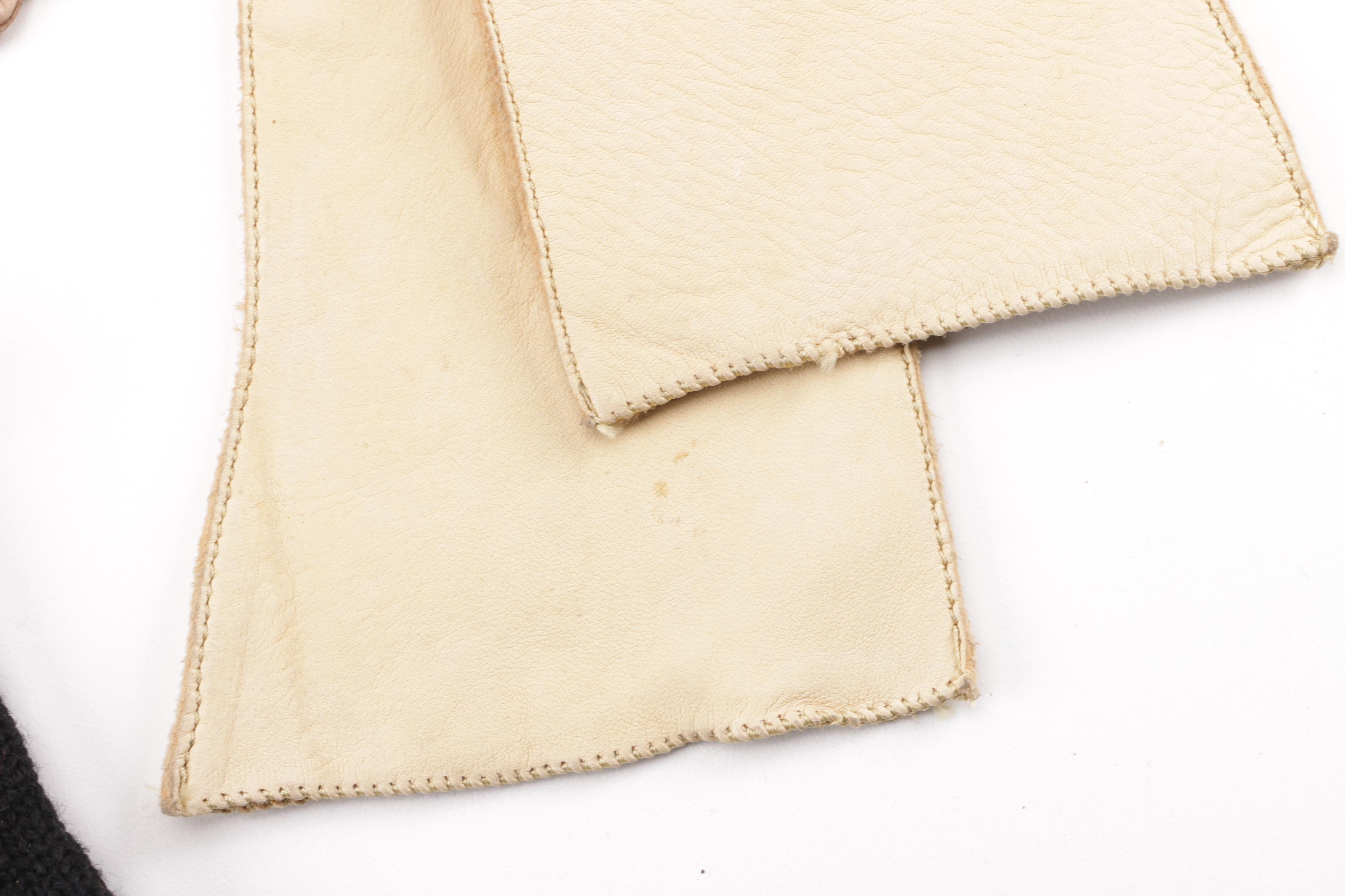 Women's Leather, Wool and Beaded Gloves including Cashmere Lined