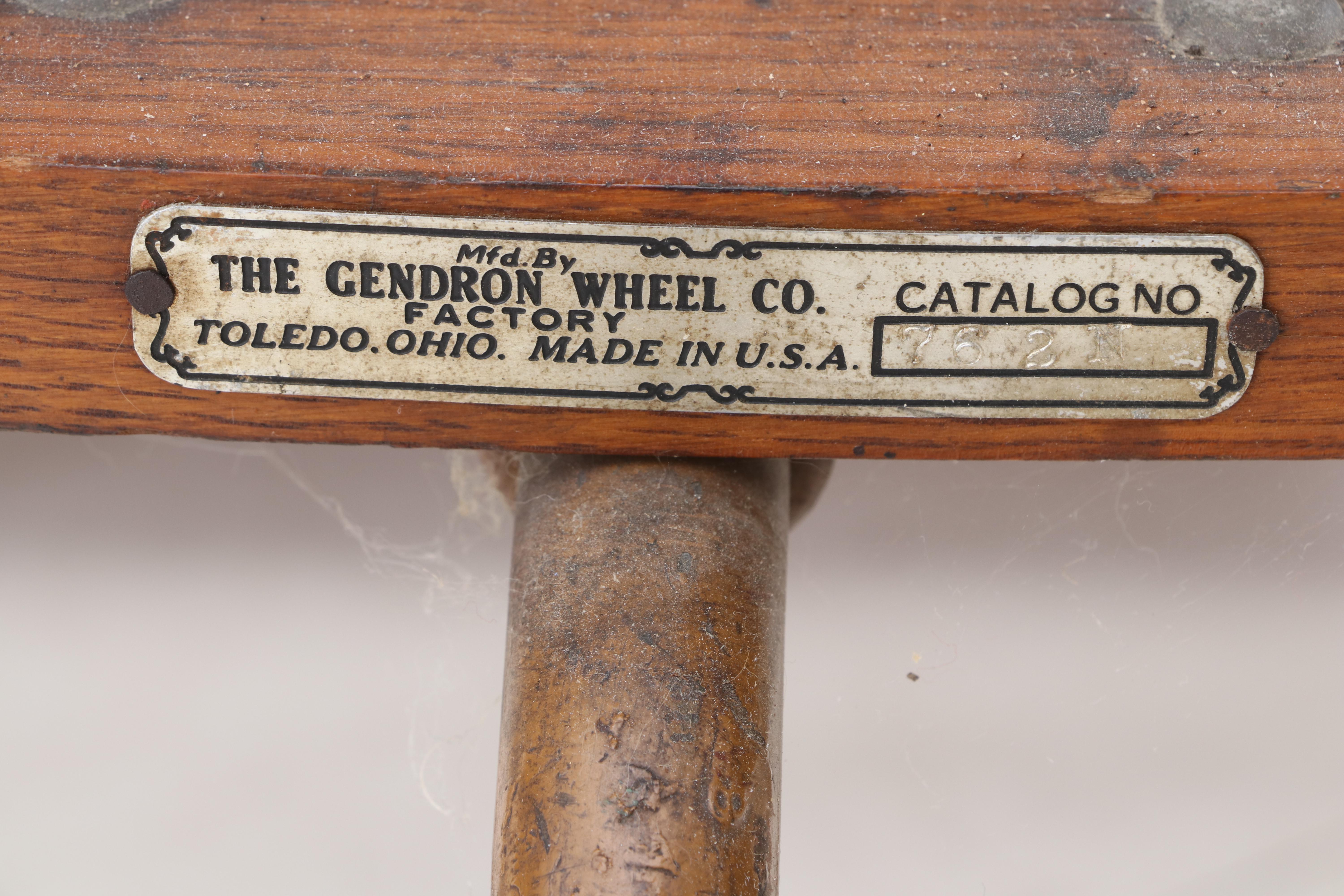 Oak and Cane Wheelchair by Gendron Wheel Company, Early 20th Century