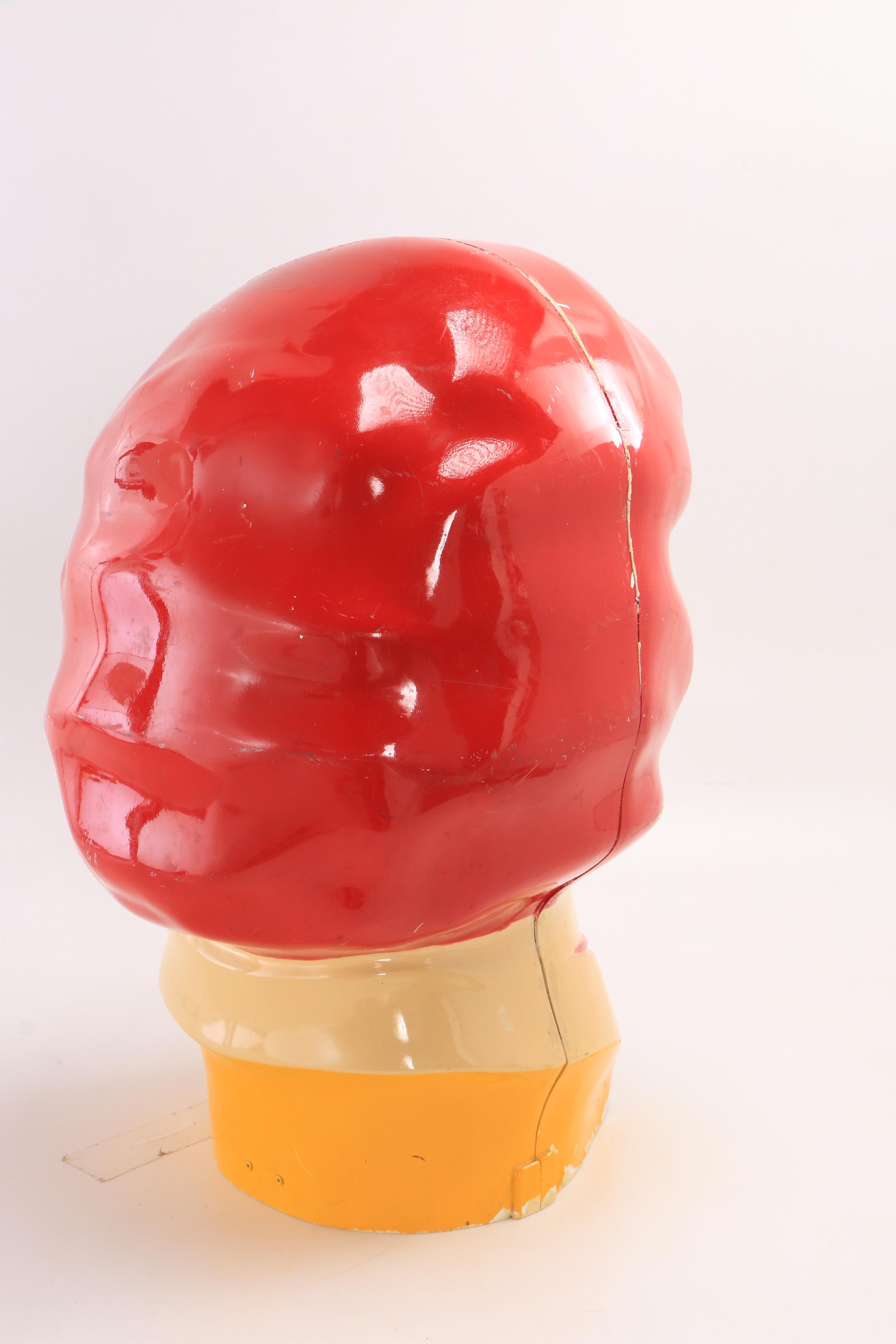 McDonald's Helium Balloon Tank Top "Ronald McDonald" Fiberglass Head, circa 1970