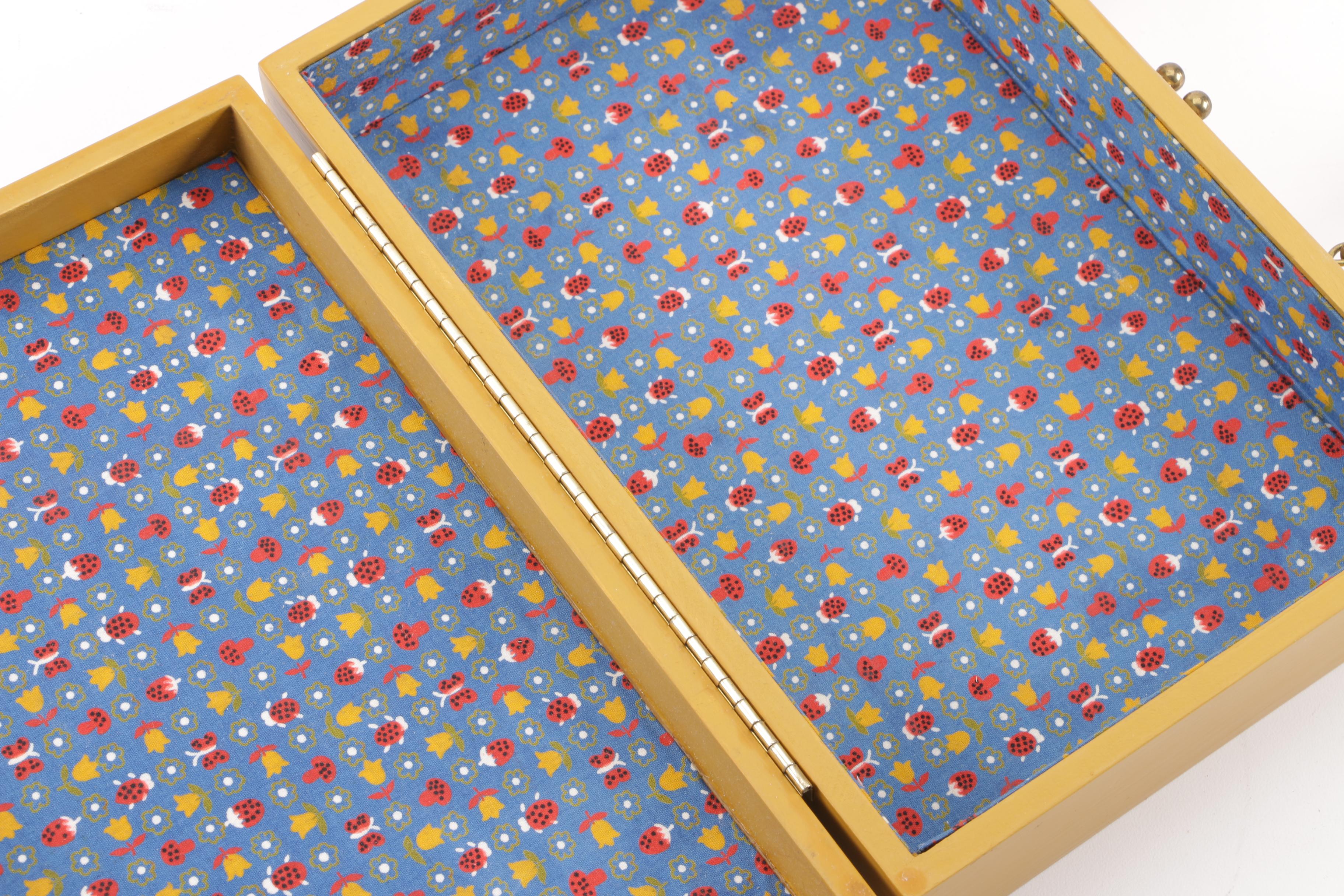 Vintage Dutch Style House Motif Hand-Painted Handbag Signed by Artist