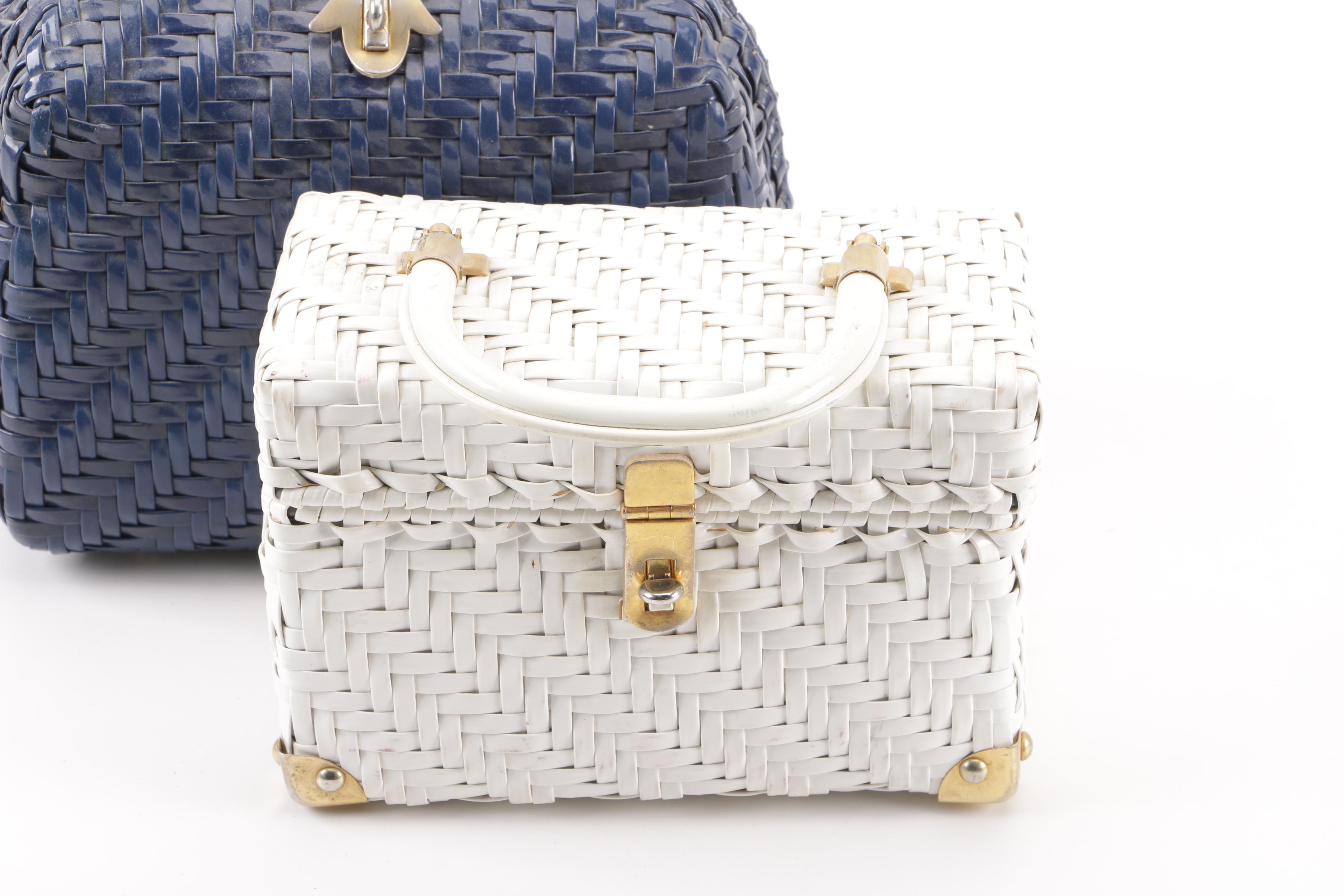 1960s Vintage Woven Box Purses Including Lesco Lona