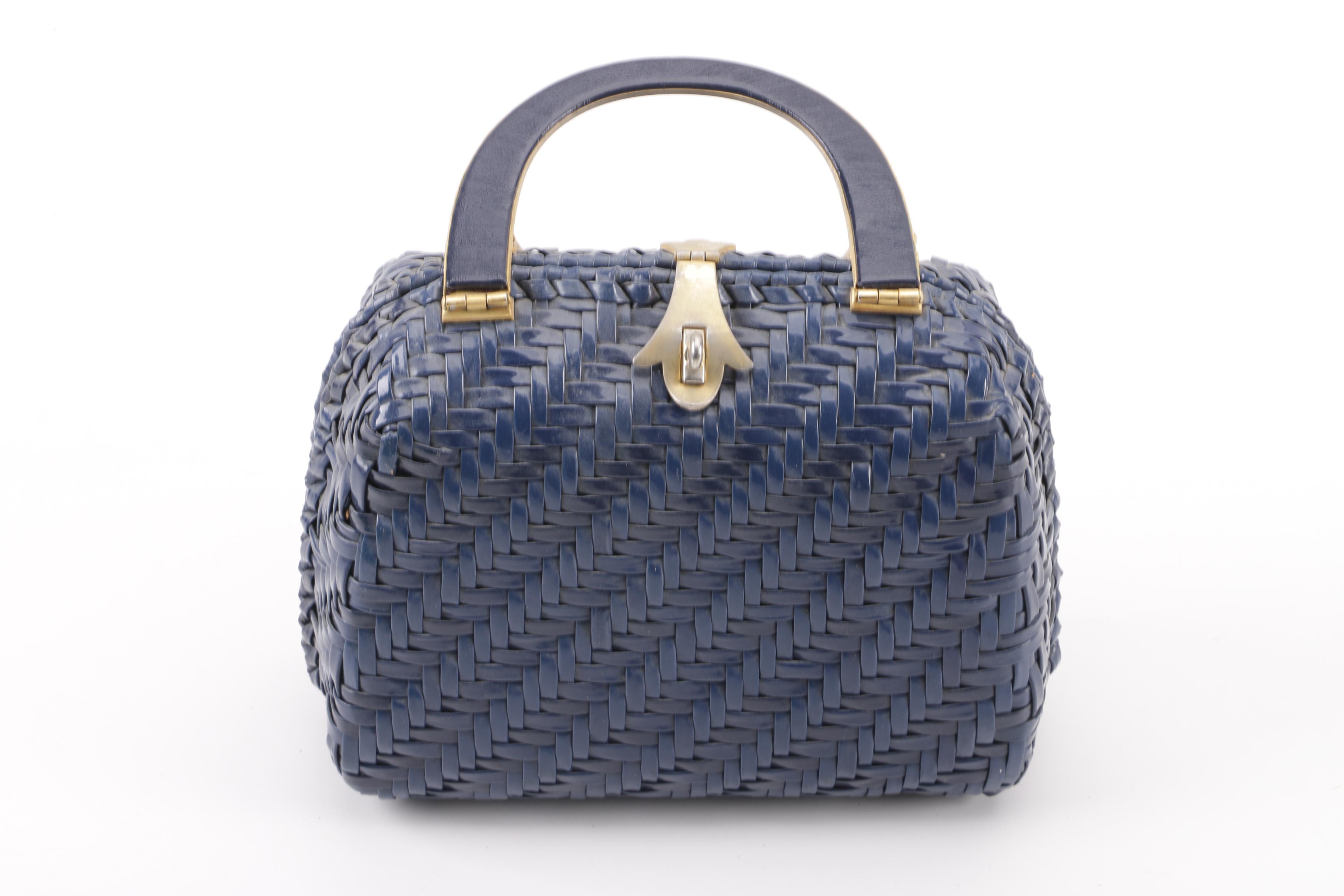 1960s Vintage Woven Box Purses Including Lesco Lona