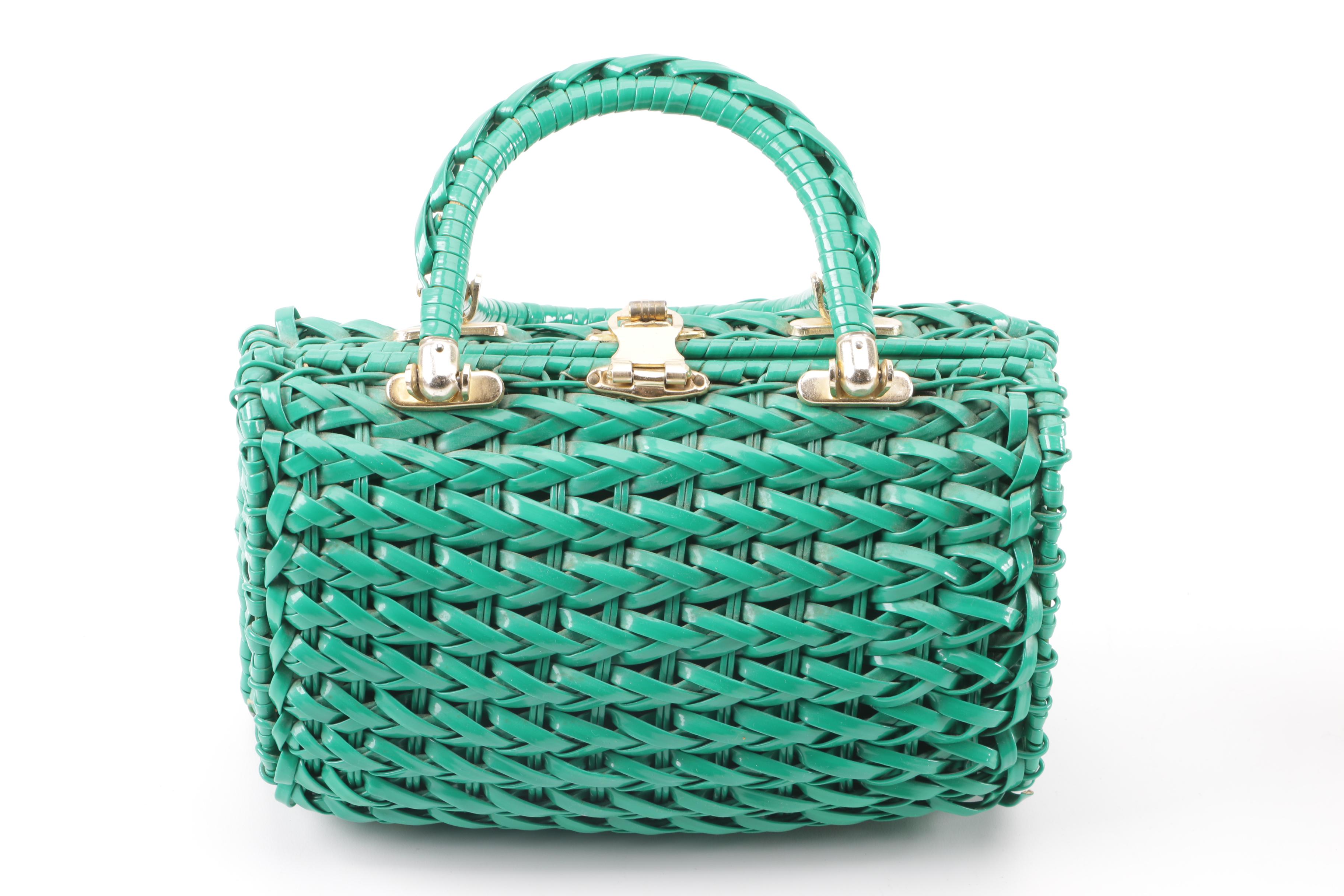 1960s Vintage Woven Box Purses Including Lesco Lona