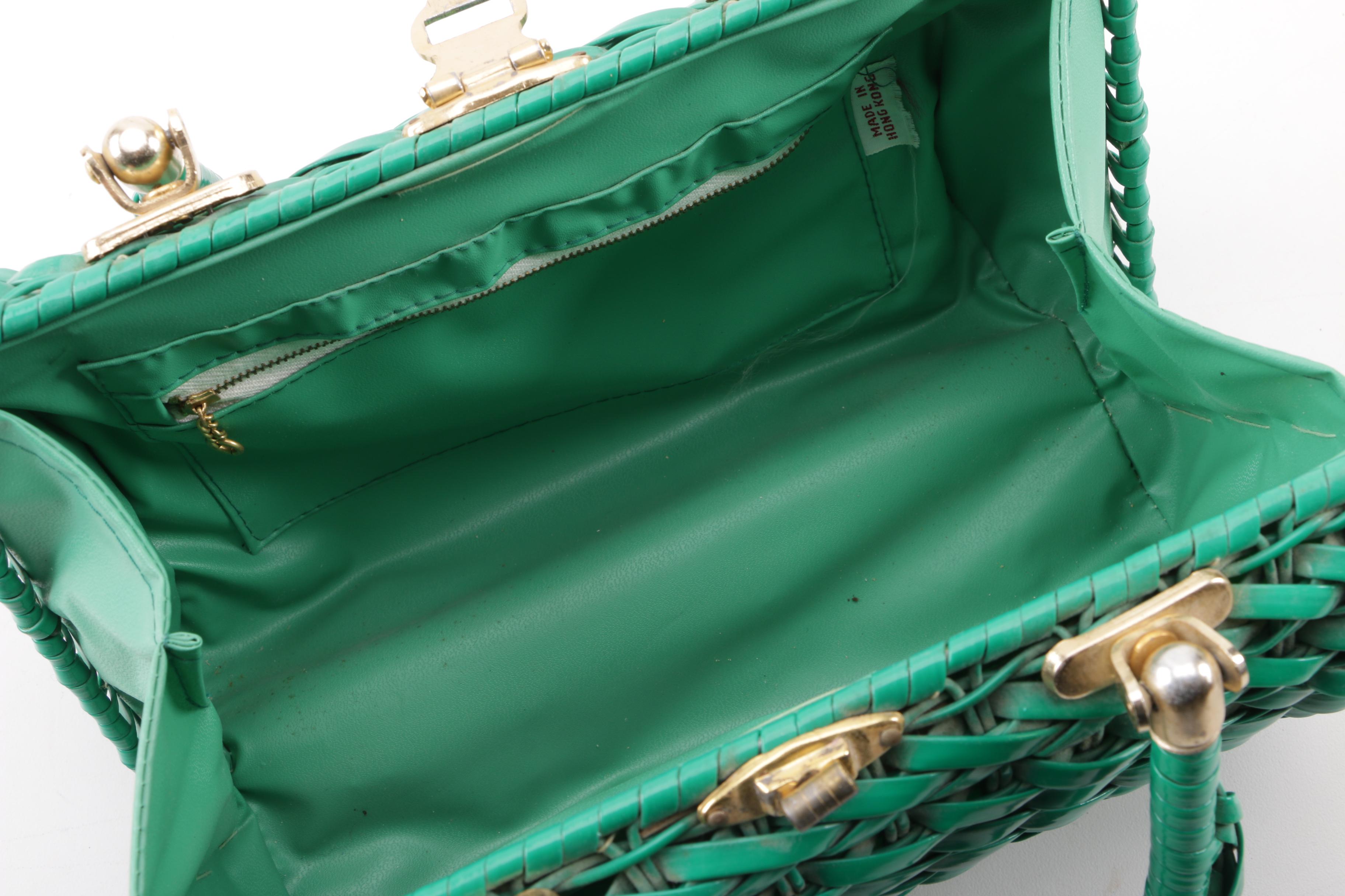 1960s Vintage Woven Box Purses Including Lesco Lona