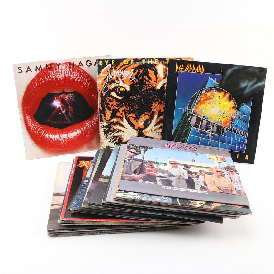 AC/DC, Sammy Hagar, Def Leppard, and Other Rock Records